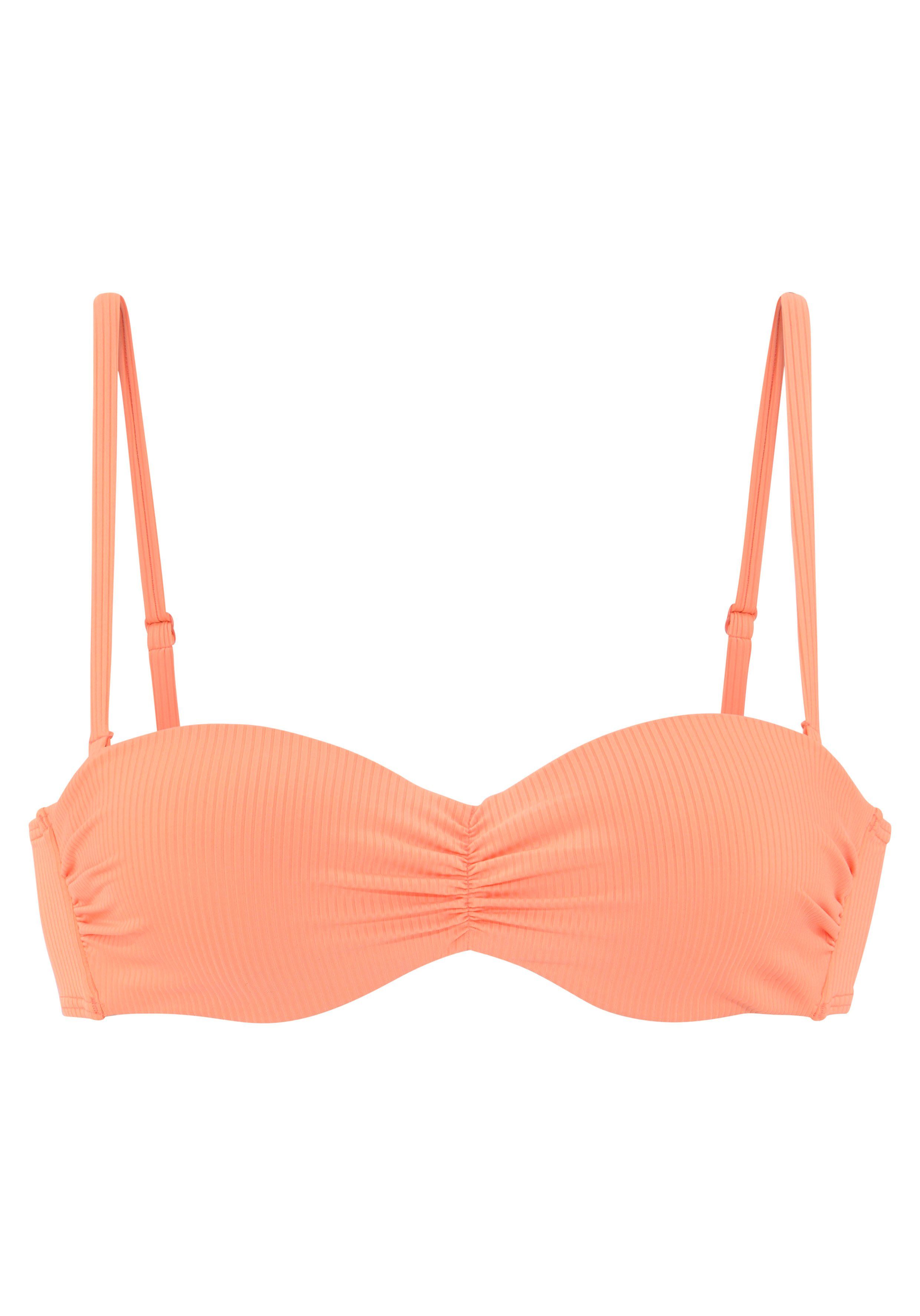 Venice Beach Bandeau-Bikini-Top Lucky, aus gerippter günstig online kaufen