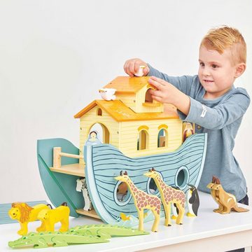 LeNoSa Spielzeug-Schiff Große Arche Noah • Spielwelt inkl. Figuren • Holzspielzeug für Kinder, (23-tlg)