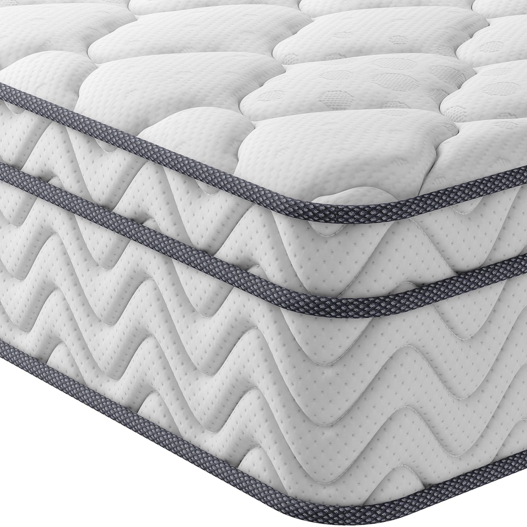 Taschenfederkernmatratze 7-Zonen Matratze 30cm hohe H3 Kaltschaummatratze BT1, Vesgantti, Öko-Tex Standard 100, Orthopädisch Federkernmatratze