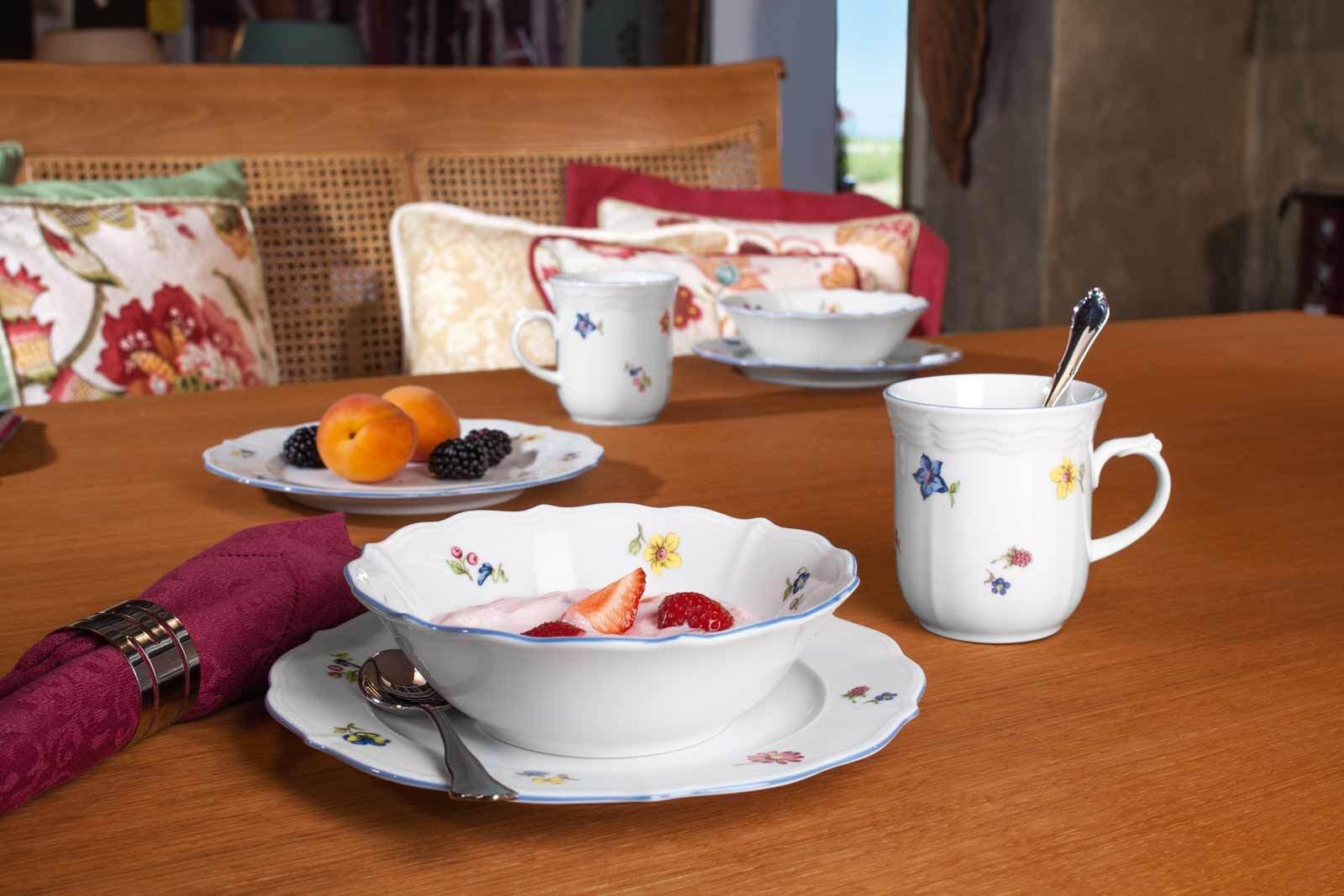 Seltmann Weiden Becher Sonate Nostalgie Henkelbecher 290 ml 6er Set, 6-tlg., Porzellan