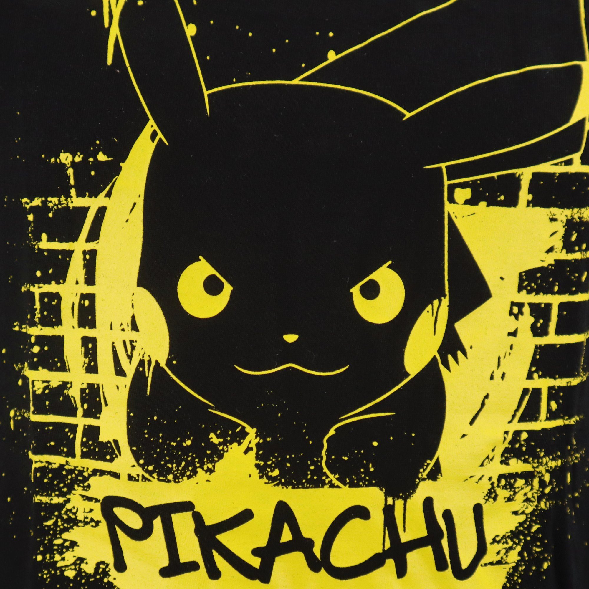 POKÉMON T-Shirt Pokemon oder Jungen Pikachu Kinder Grau bis Shirt 110 152, Schwarz Gr