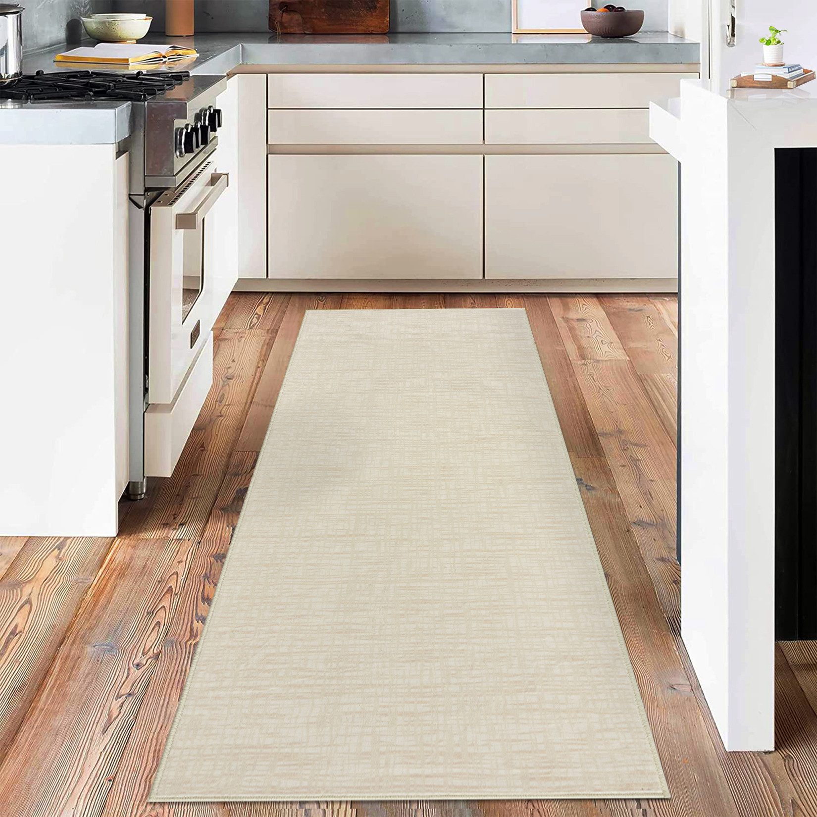 GarveeMore Teppich Moderner Waschbarer Teppich für Wohnzimmer, Rechteckig, Höhe: 7 mm, Geeignet für moderne und minimalistische Einrichtungsstile