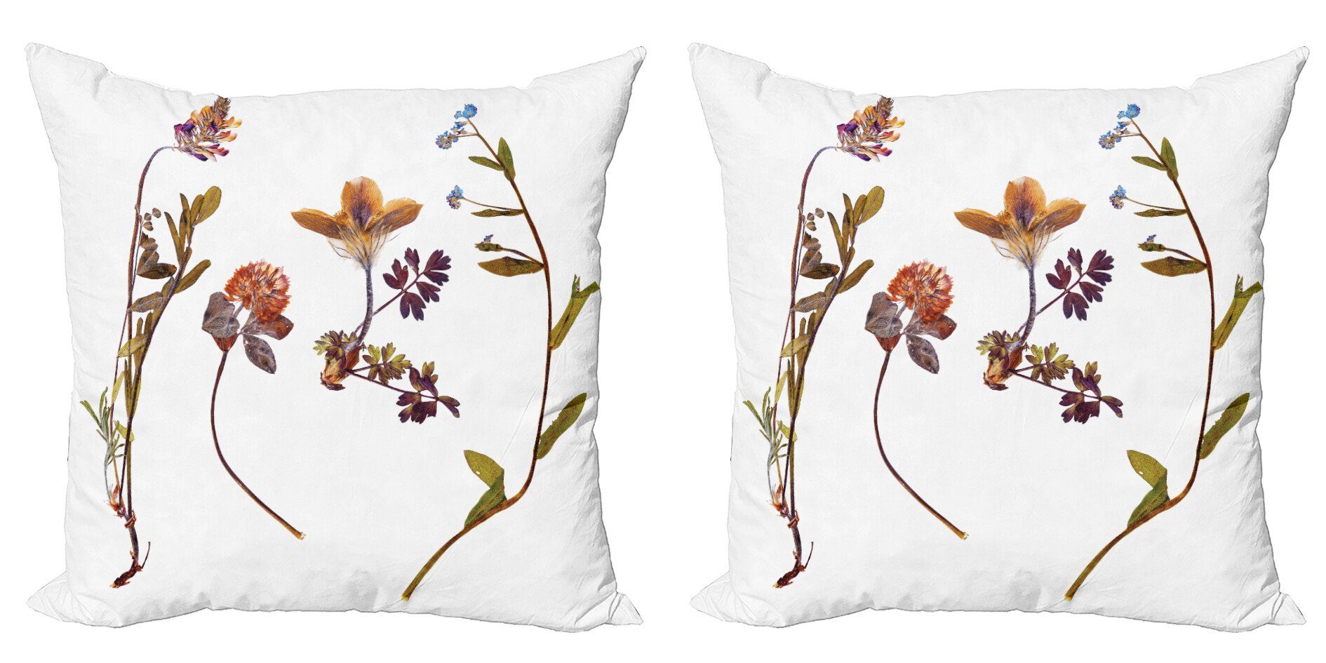 Kissenbezüge Modern Accent Doppelseitiger Digitaldruck, Abakuhaus (2 Stück), Blume Lilacs Daisises Tulpen