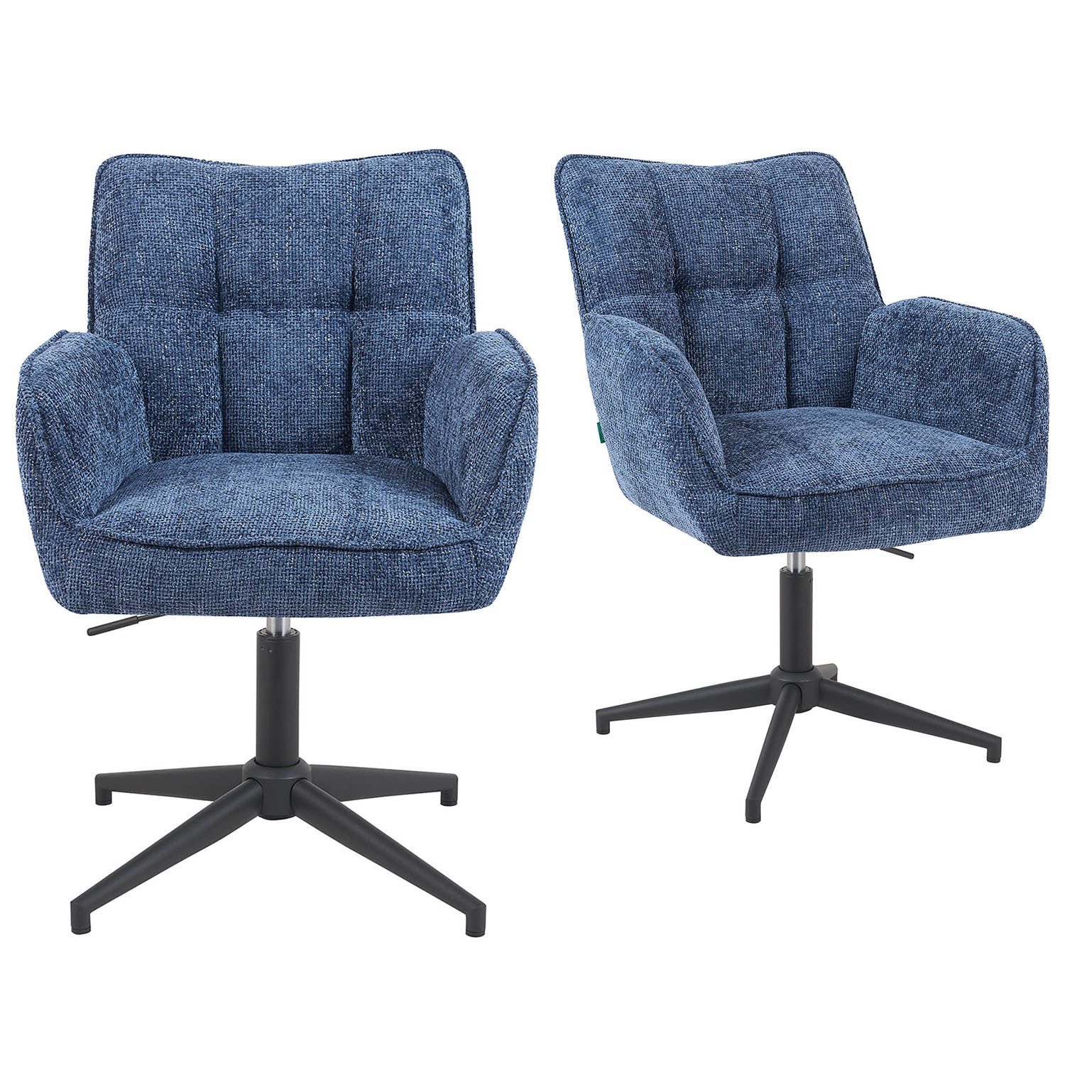 DUBI Möbel Polsterstuhl Mika-Daan 2er-Set, Federkern, günstig online kaufen