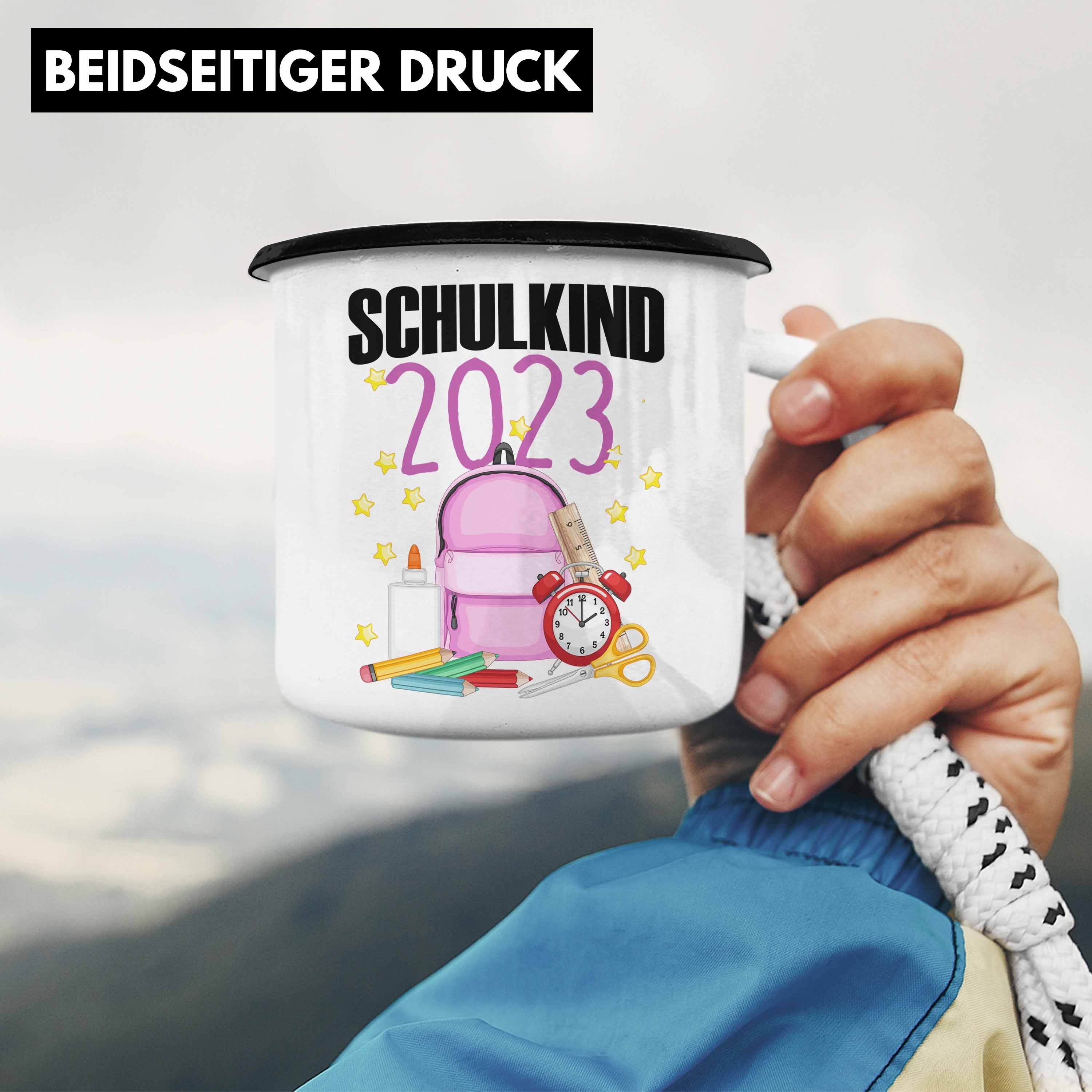 - Thermotasse Mädchen Einschulung Füllung Trendation Geschenk Schultüte Schwarz Trendation