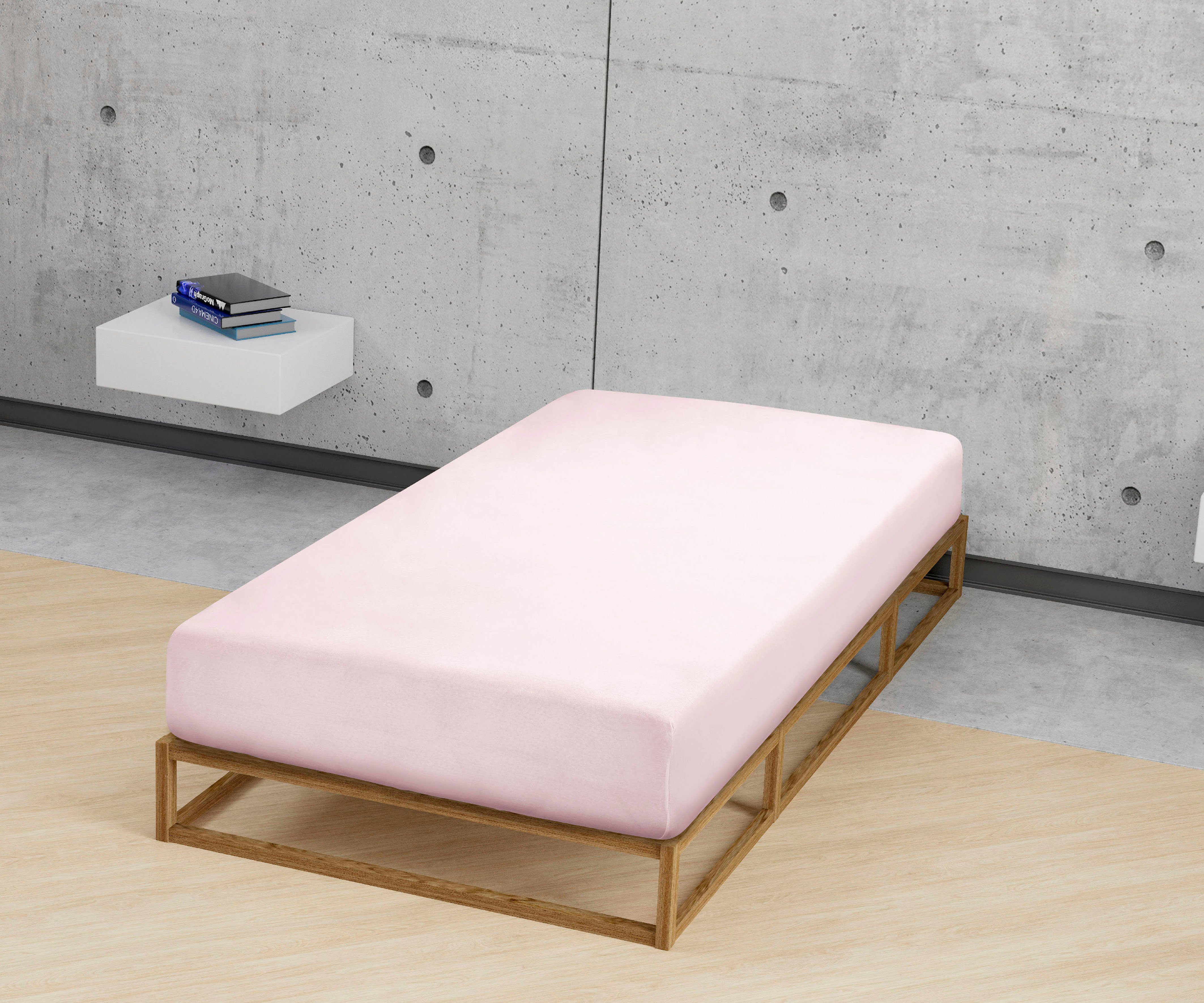 Biberna Spannbettlaken "Thea" aus Baumwolle, für Matratzen bis 25 cm Höhe, günstig online kaufen