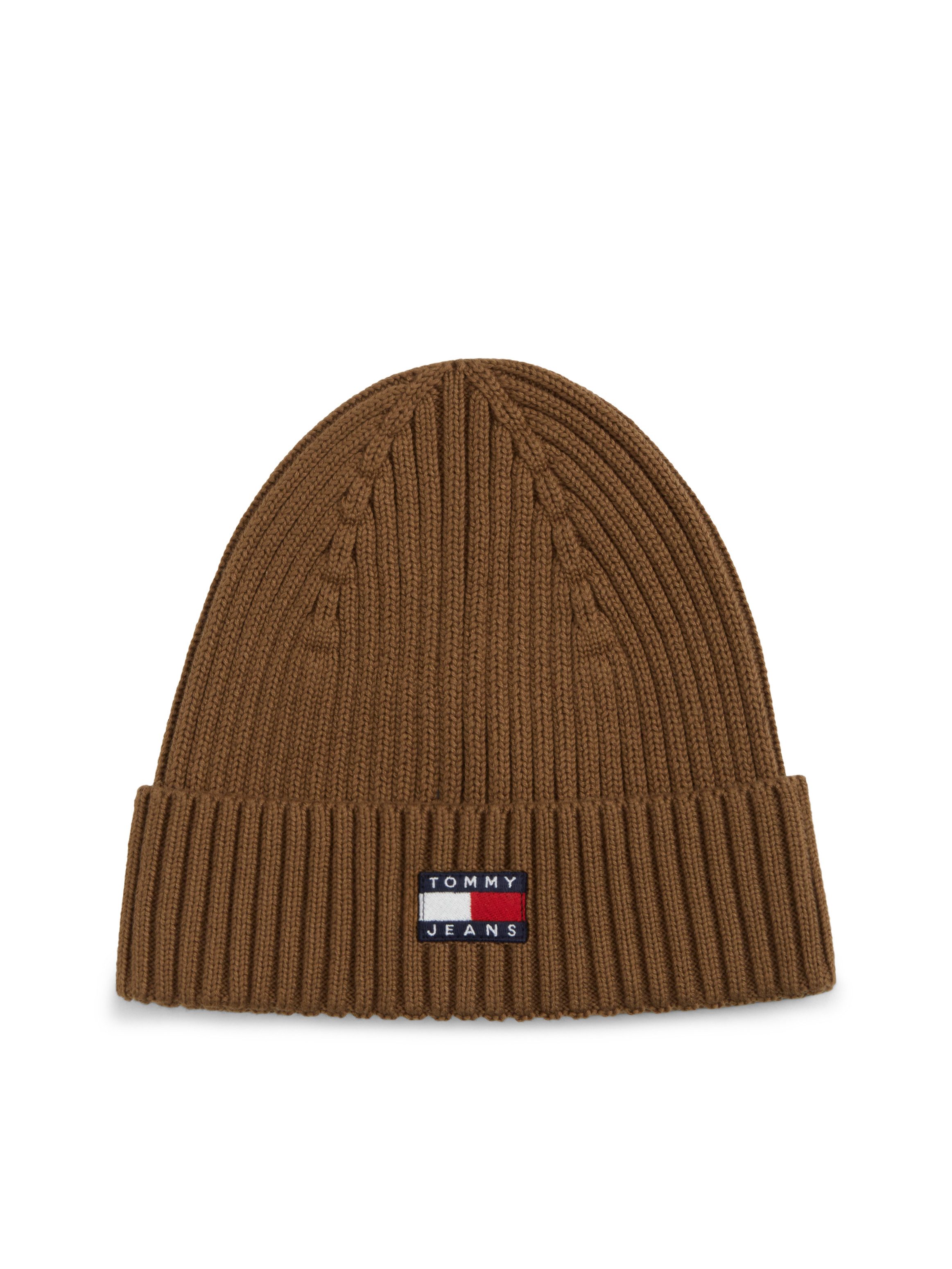 Tommy Jeans Beanie TJM HERITAGE CORE Rippstrick, Umschlag, normale Passform