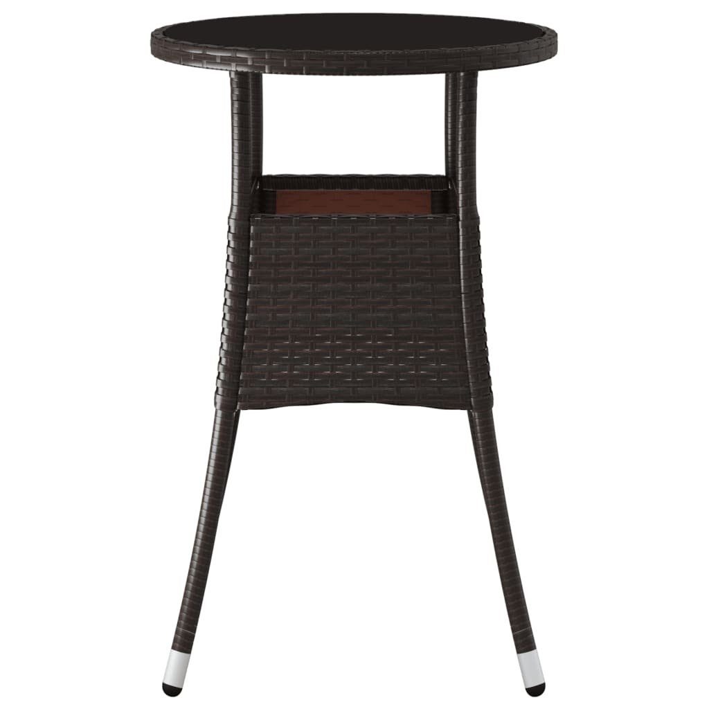 vidaXL Gartentisch Gartentisch Ø60x75 cm Hartglas günstig online kaufen