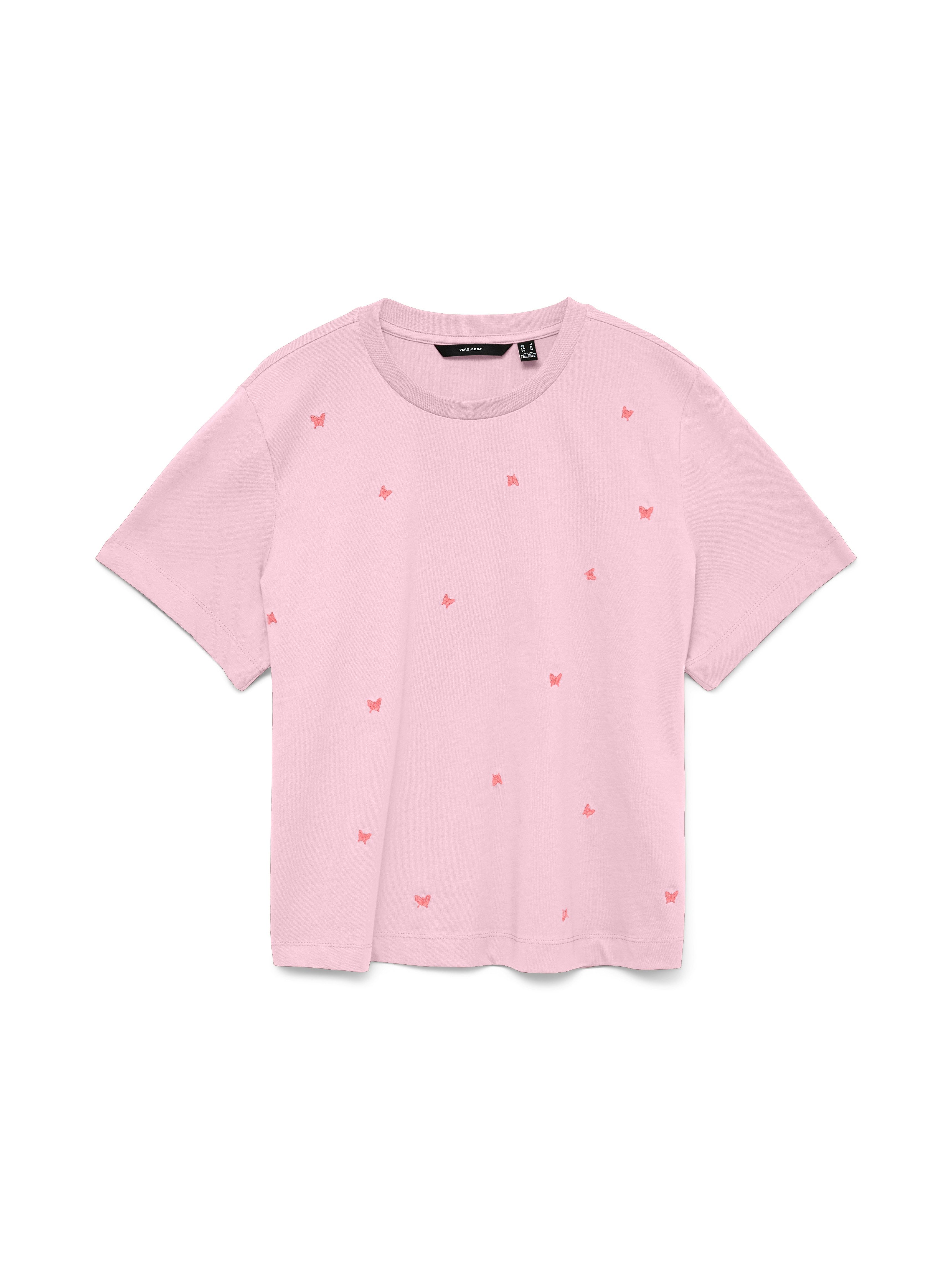 Vero Moda T-Shirt VMSOLA METTE SS TOP BOX JRS Baumwolle günstig online kaufen