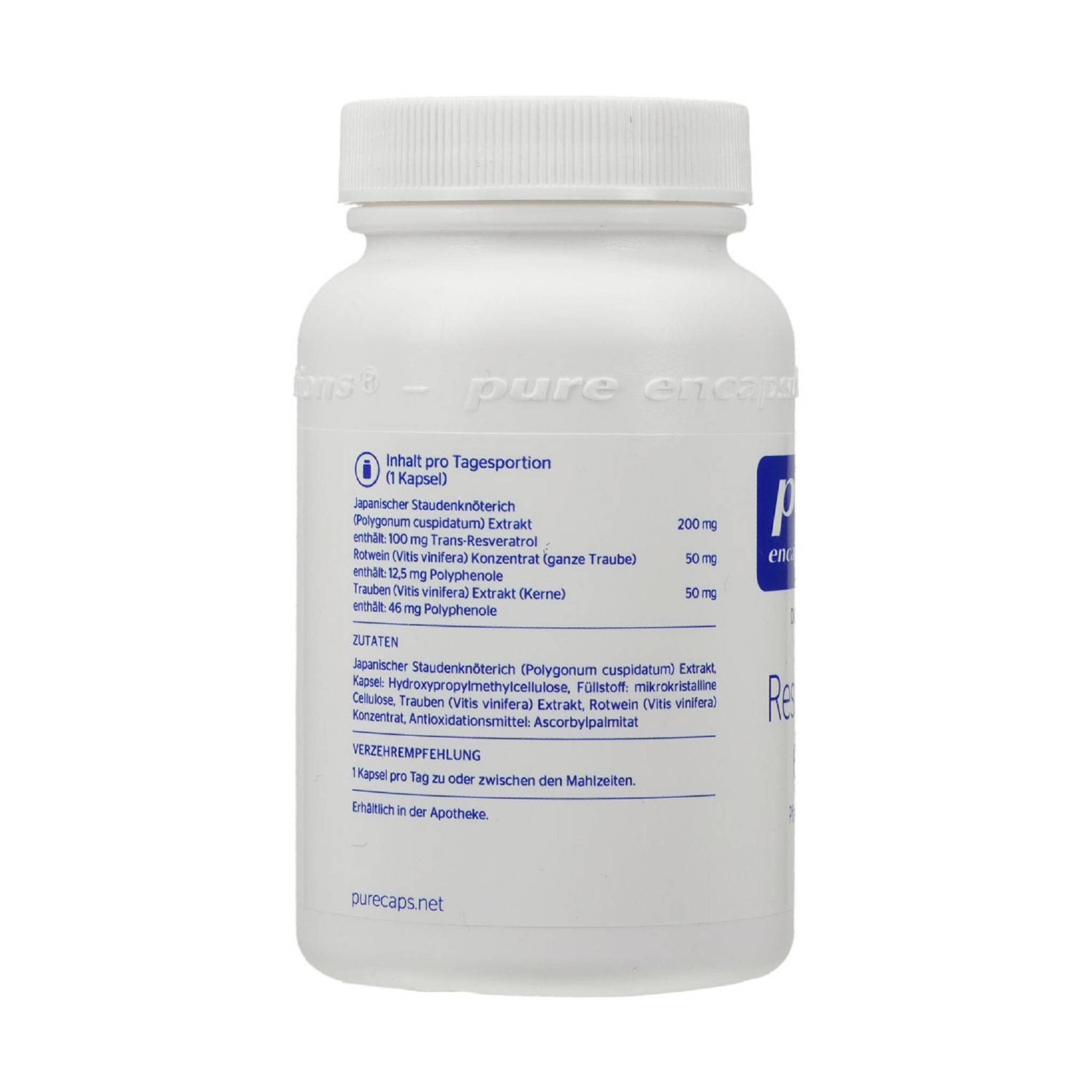 pro medico GmbH PURE ENCAPSULATIONS Resveratrol Extra Kapseln Kapsel