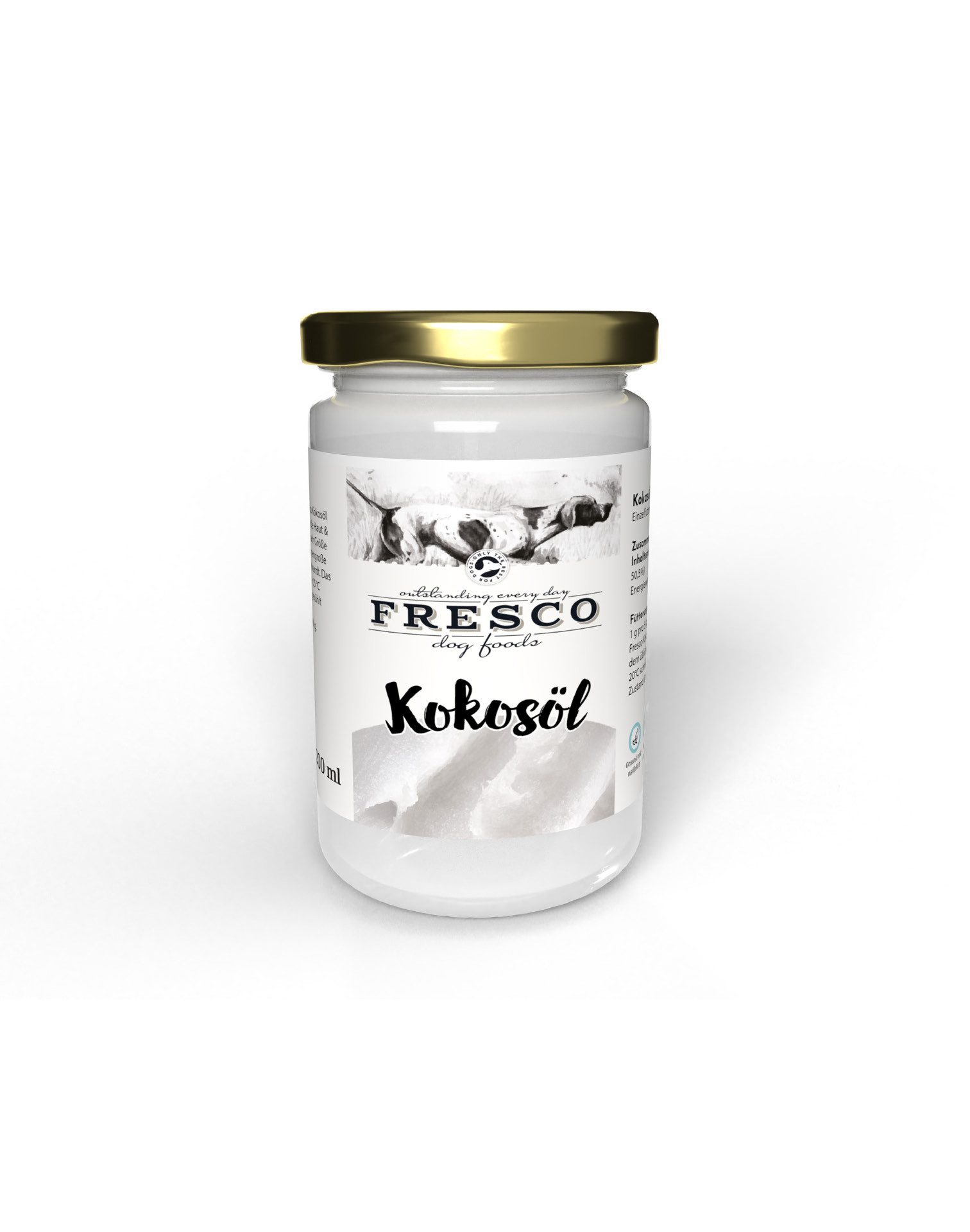 Fresco Dog Kokosöl für Hunde und Katzen 200g, Nahrungsergänzungsmittel für: Katzen, Hunde