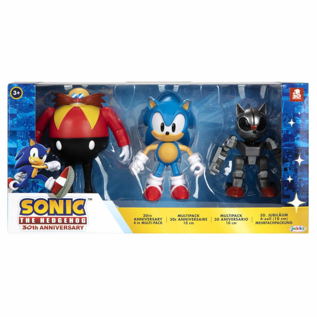 Jakks Pacific Actionfigur Sonic The Hedgehog 30Th Anniversary Pack 3 Figuren 10cm