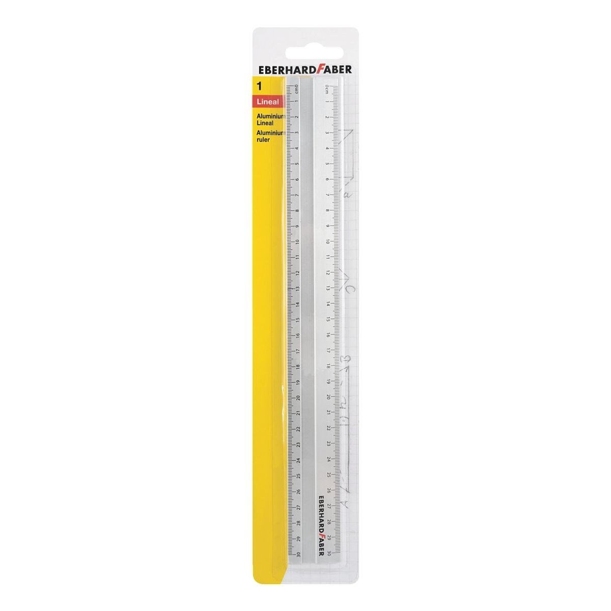 Eberhard Faber Lineal, 30 cm, Aluminium