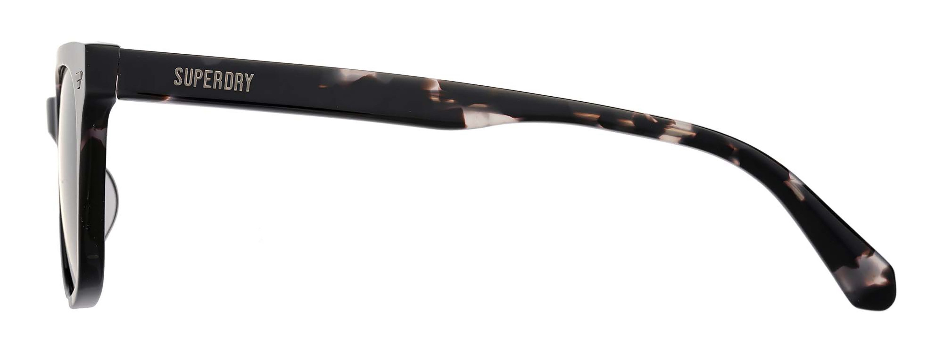Superdry Sonnenbrille Modell 996100 Form Karree/Eckig, Logoschriftzug auf Bügel, Kunststofffassung