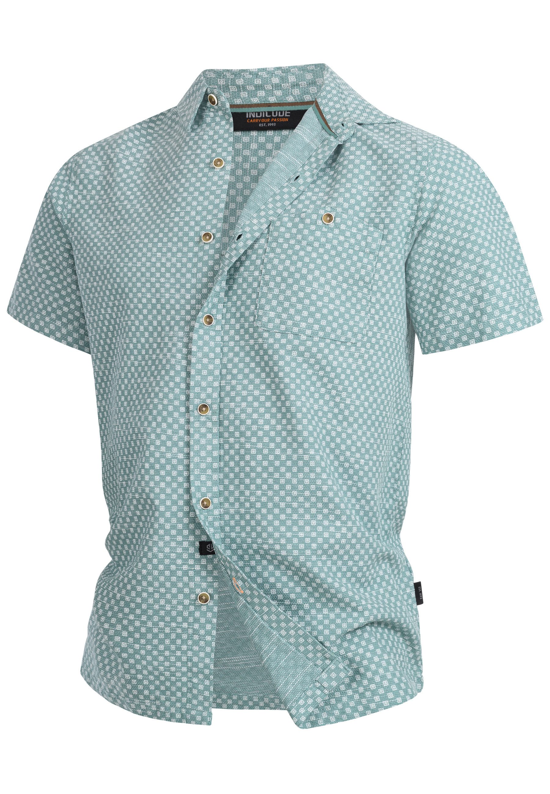 Indicode Kurzarmhemd Herren INWay Herrenhemd Kurzarm Leichtes Kurzarm-Hemd günstig online kaufen