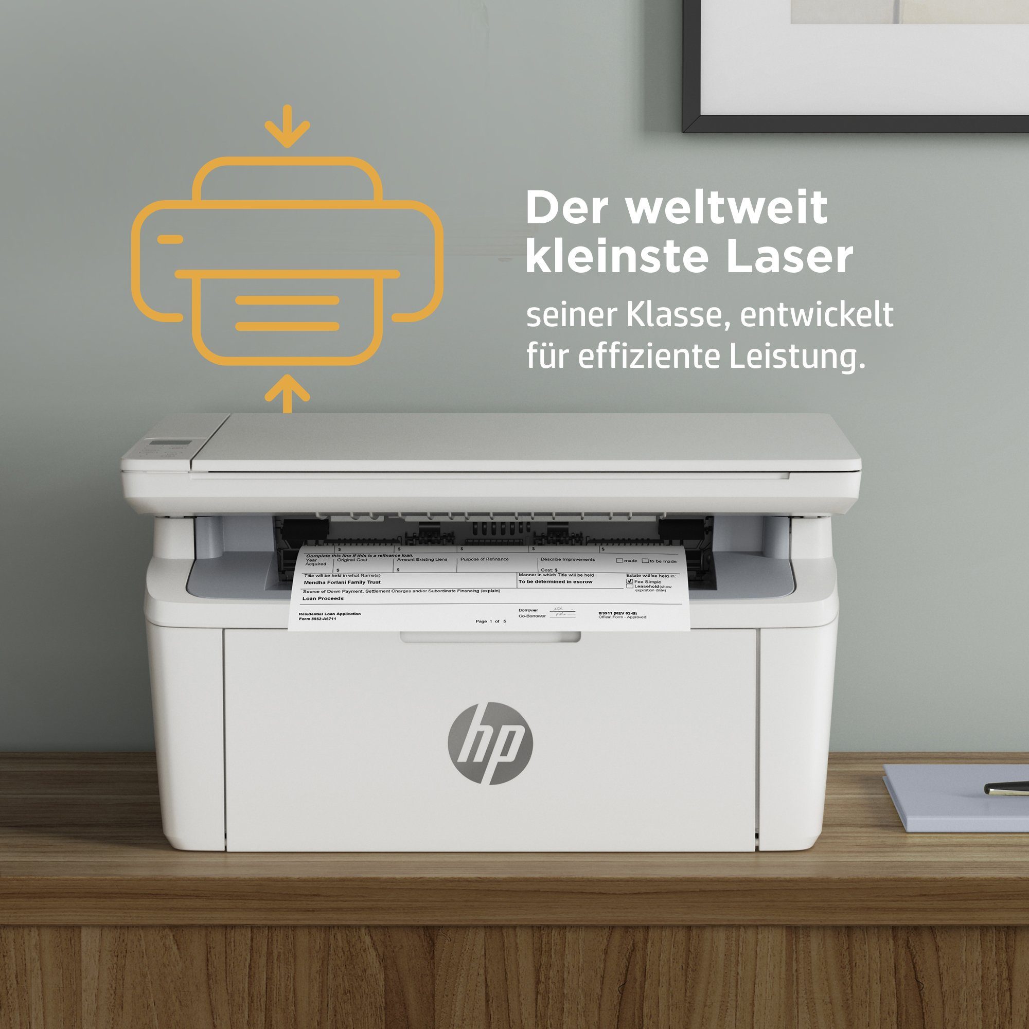 HP WLAN Multifunktionsdrucker, LaserJet M140w HP+ Instant Ink kompatibel) (Bluetooth, Drucker (Wi-Fi), MFP