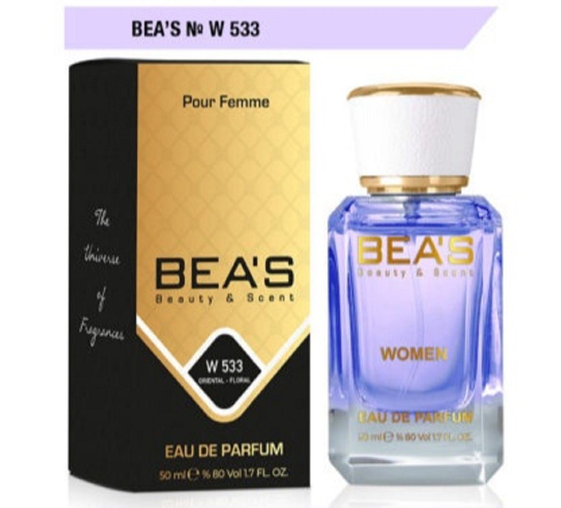 BEA'S Parfümzerstäuber BEA'S Beauty & Scent W 533 Oriental - Floral Eau De Parfum 50 ml Tiberrose Jasmin Tonkabohne Blumig (1 St)