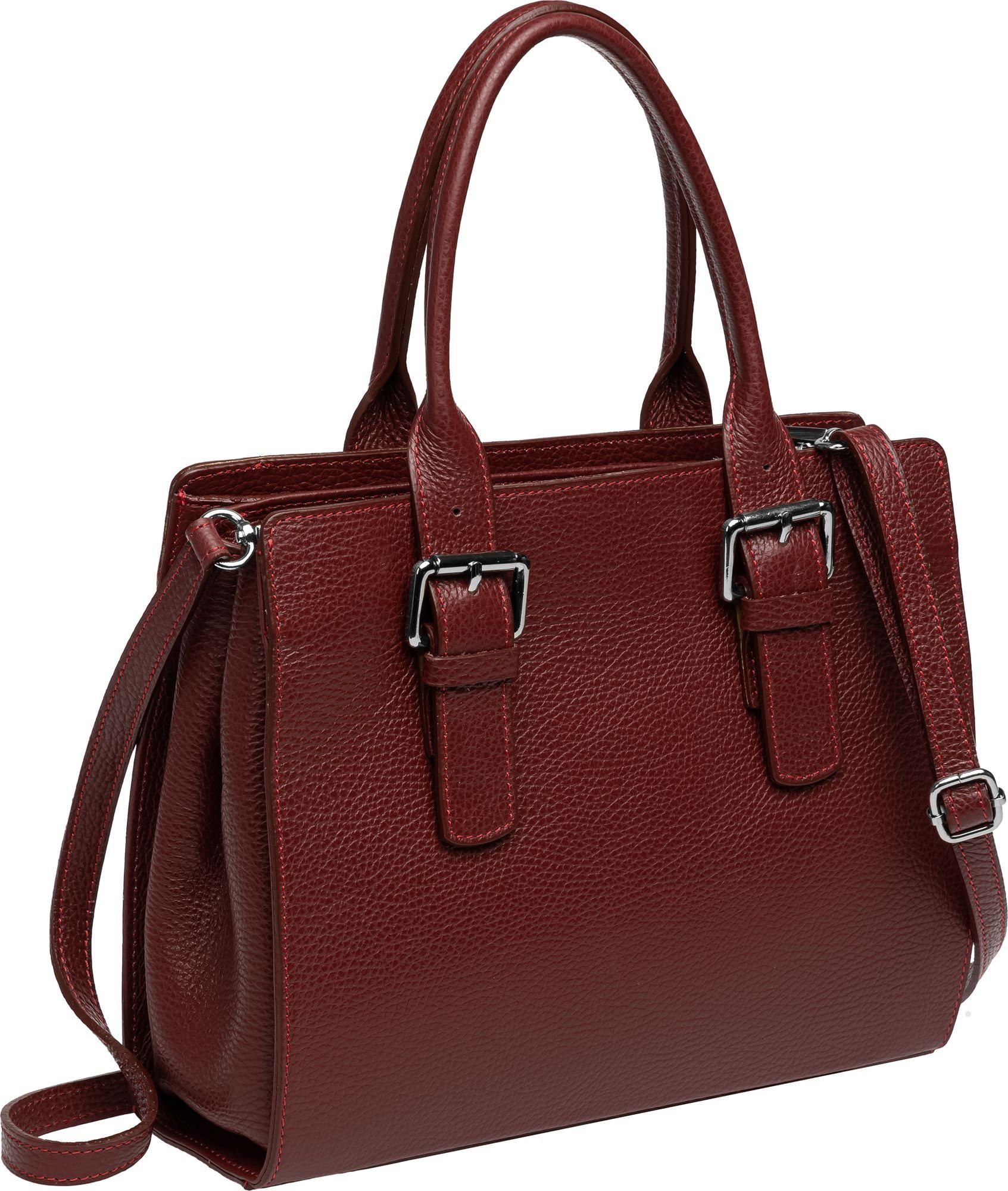 Caspar Henkeltasche Damen Leder Handtasche Kelly Bag - PREMIUM LINE - Model günstig online kaufen