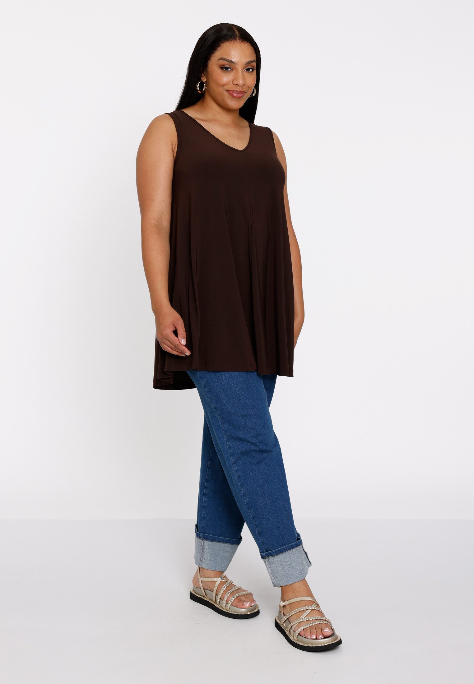 YOEK Shirttop Damen Top Große Größen