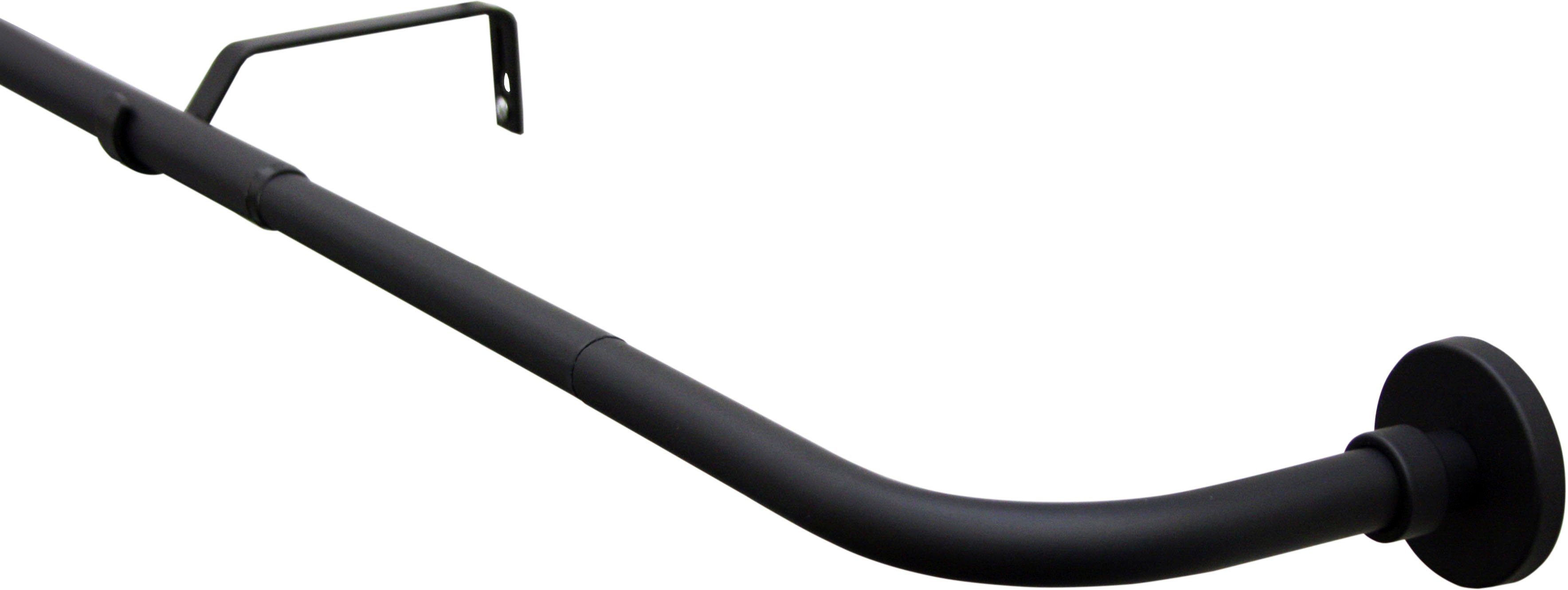 GARDINIA Gardinenstange Set Lisa 1-Lauf mit Bogen Ø 19 mm, Ø 19 mm, 1-läufi günstig online kaufen