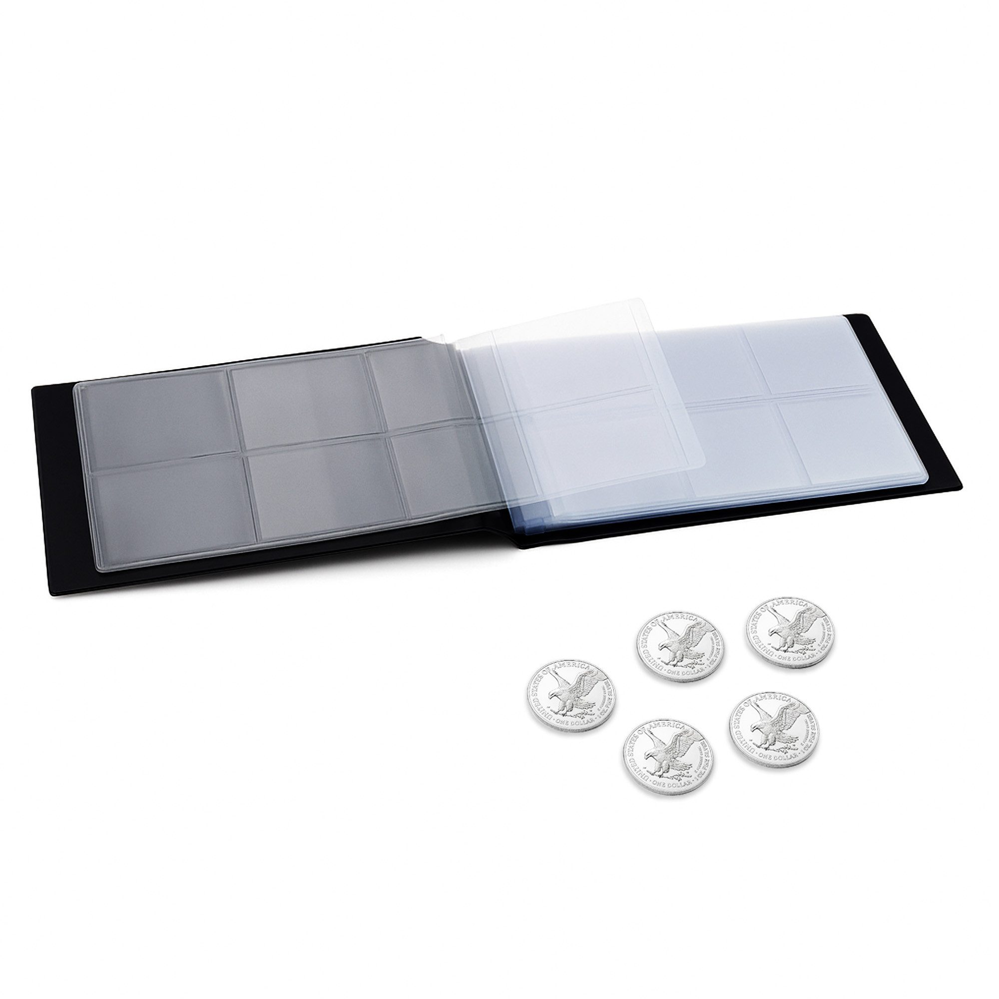 Safe-Album Münzetui Taschenalbum für Silbermünzen