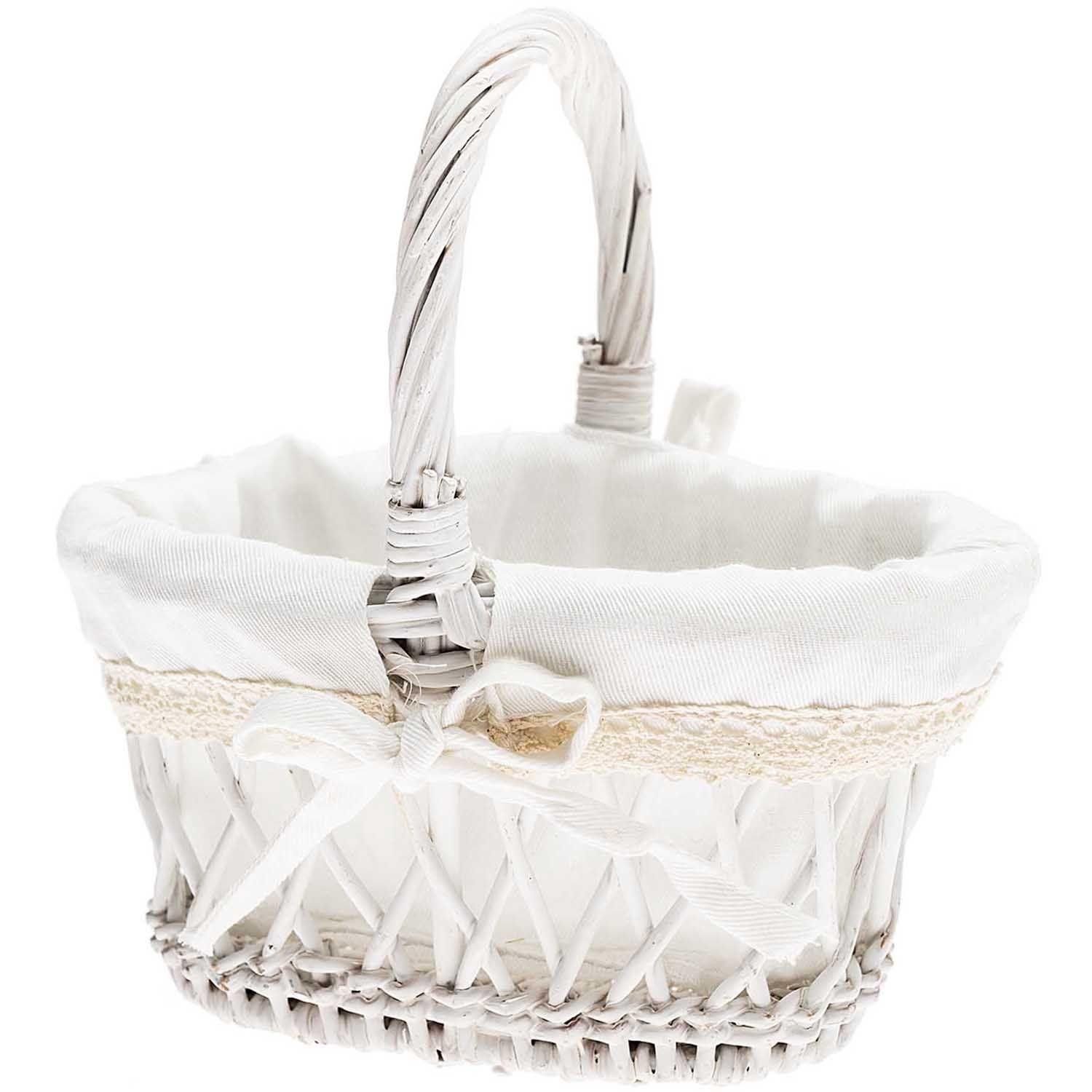Rico Design Geschenkkarte Streukörbchen, Weiß 19cm