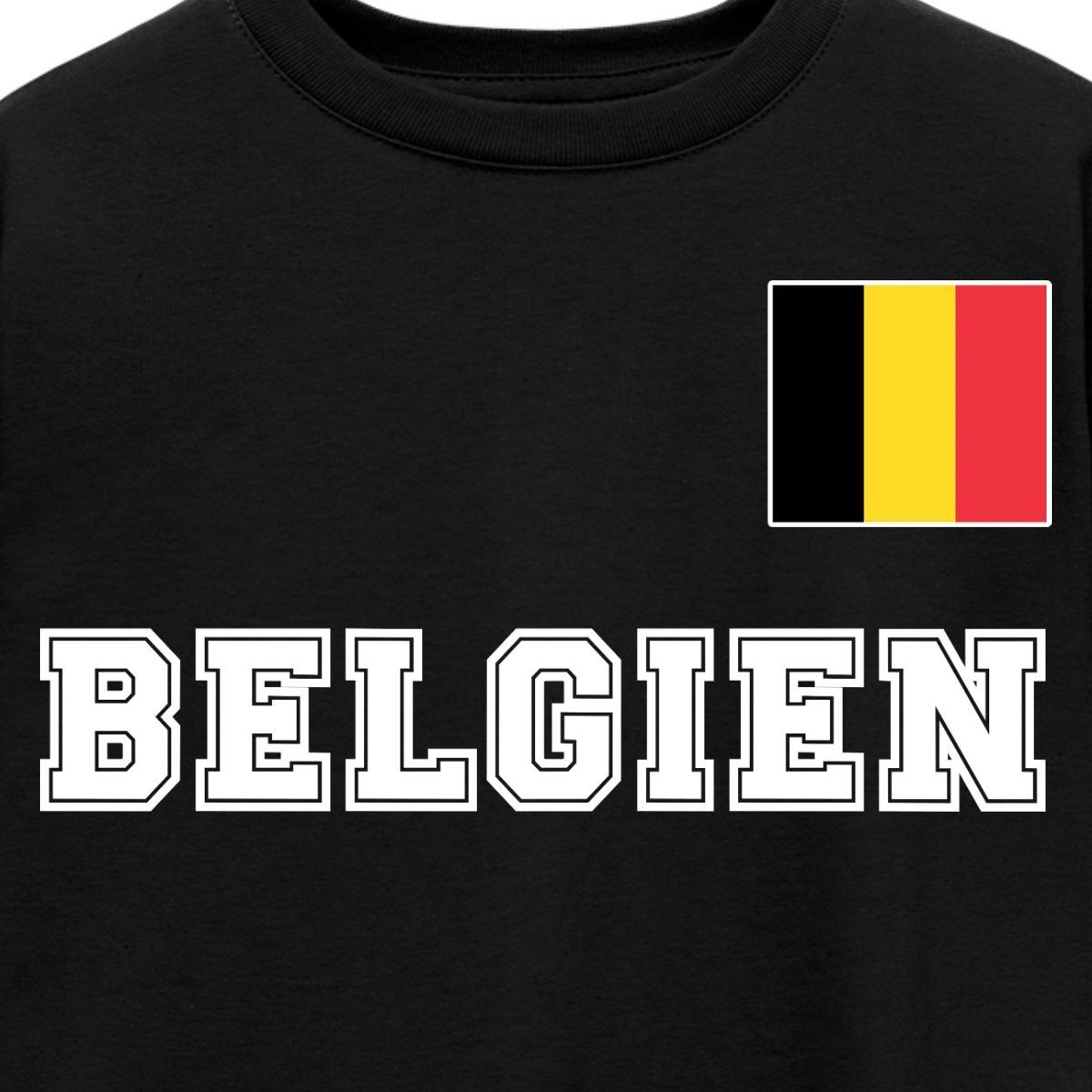 Spreadshirt T-Shirt Belgien Trikot, Belgien Fußball Kinder T-Shirt (1-tlg)