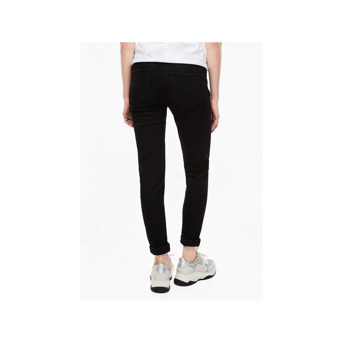 Skinny-fit-Jeans schwarz (1-tlg) s.Oliver regular