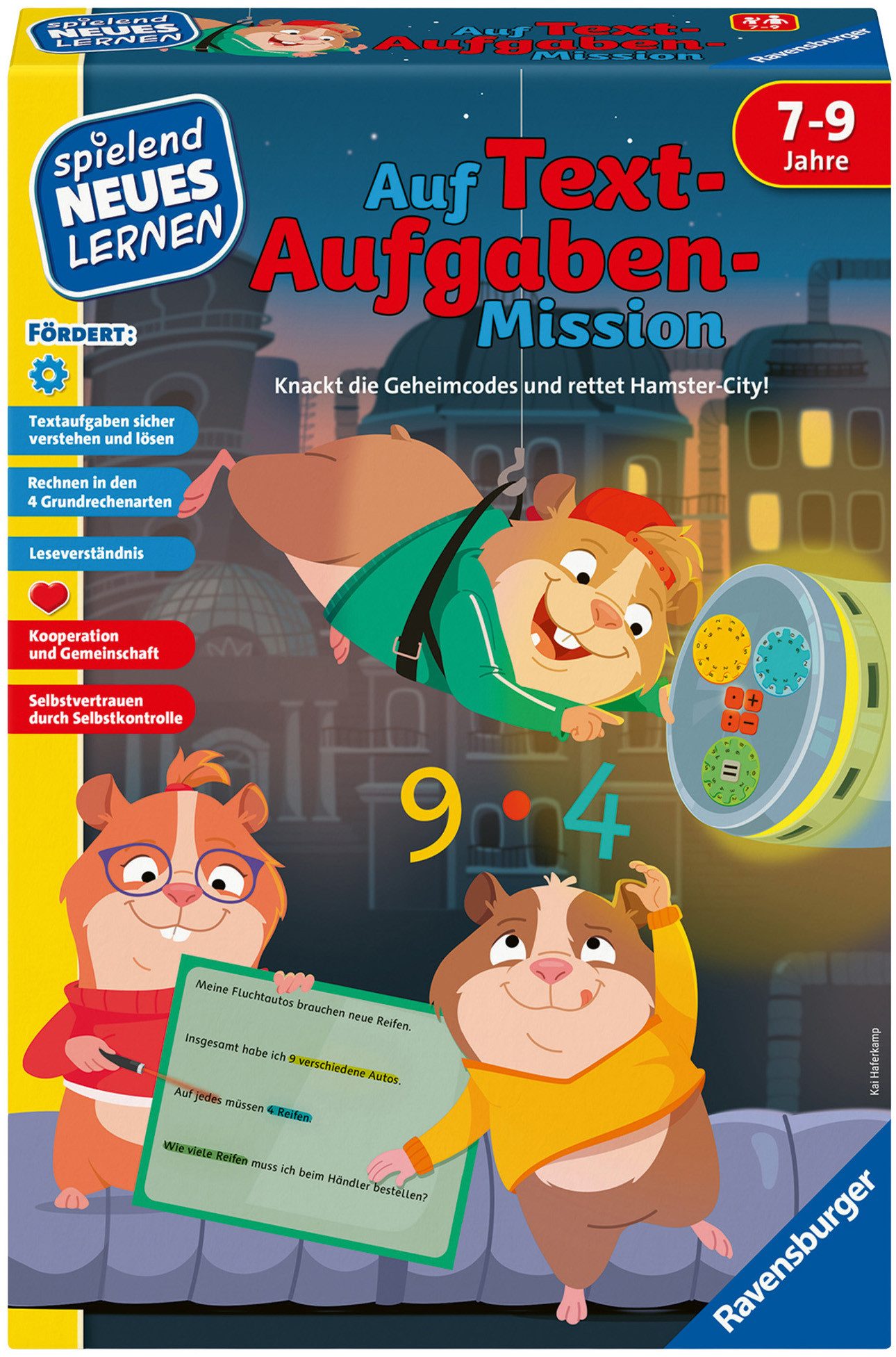 Ravensburger Spiel Auf Textaufgaben-Mission, Lernspiel, Made in Europe