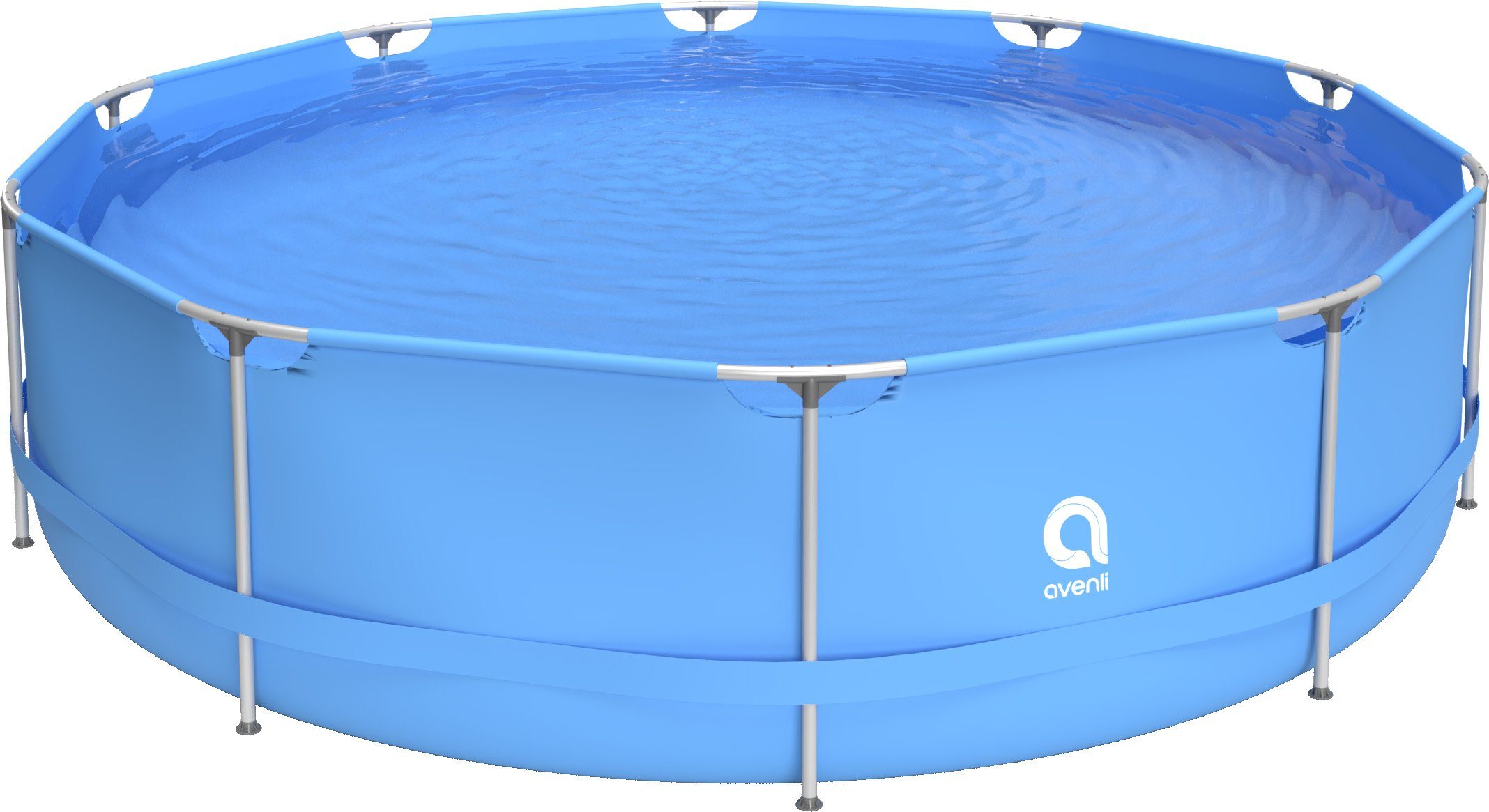 Avenli Framepool Stahlrahmenpool 366 x 76 cm ohne Pumpe (Gartenpool), Auch als Ersatzpool geeignet