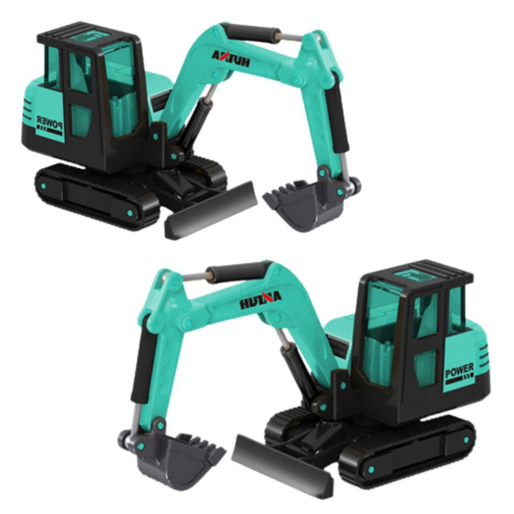 HUINA Spielzeug-Boot Lean Caterpillar Bagger Metall Sammlermodell Grün 1:80