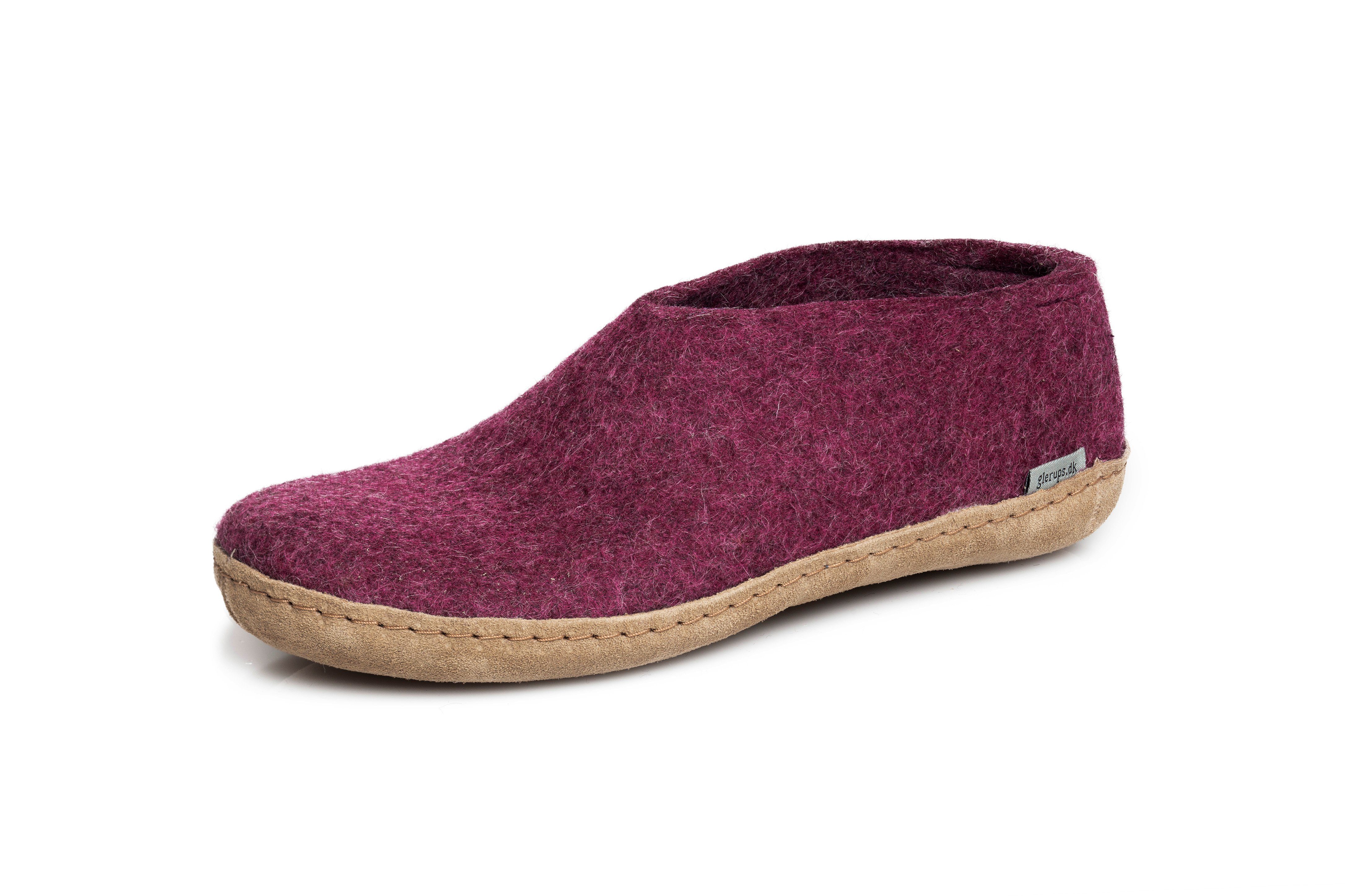 glerups dk Hüttenschuhe Beerenfarben (cranberry)