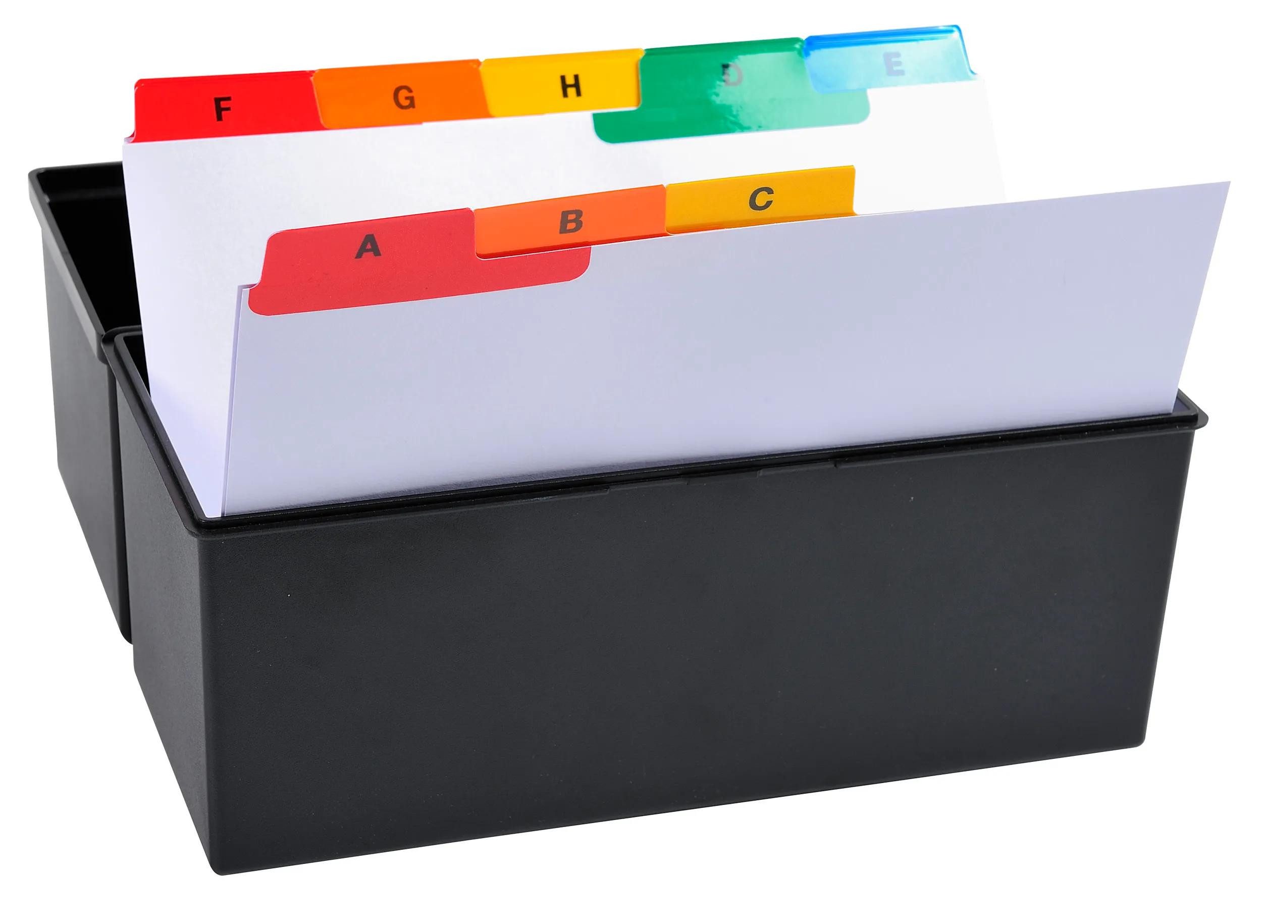 EXACOMPTA Aktenordner 10x Set Trennblätter Karton 160 g/m2 160x210 mm Weiß 13998E, Register