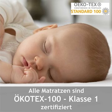 Kindermatratze Alsterdüne® Babybett-Matratze 140x70cm, Höhe 9cm, Made in Germany, Alsterdüne, 9 cm hoch