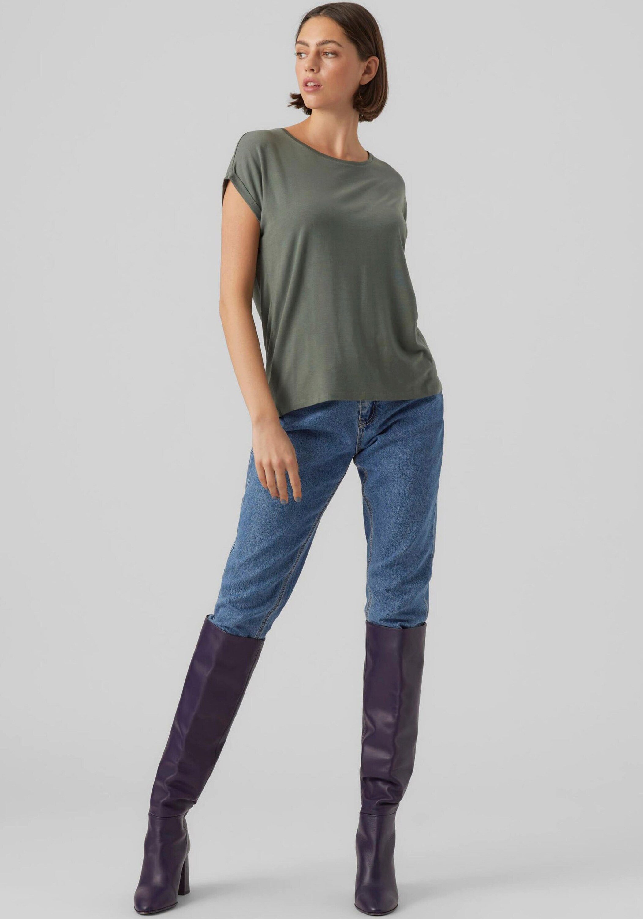 Vero Moda T-Shirt VMAva (1-tlg) Plain/ohne Details günstig online kaufen
