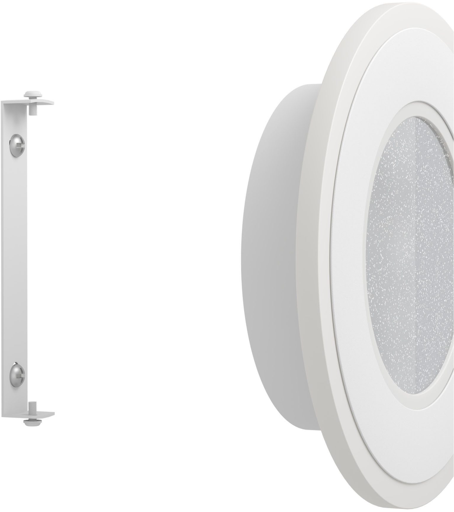 EGLO Wandleuchte MACCHIONI Wandlampe - Stahl, Kunststoff - LED - 12W - IP20, LED fest integriert, Neutralweiß, Wandstrahler, Wandspot, Wohnzimmer, Flur, Ø20 x AL4,5 cm