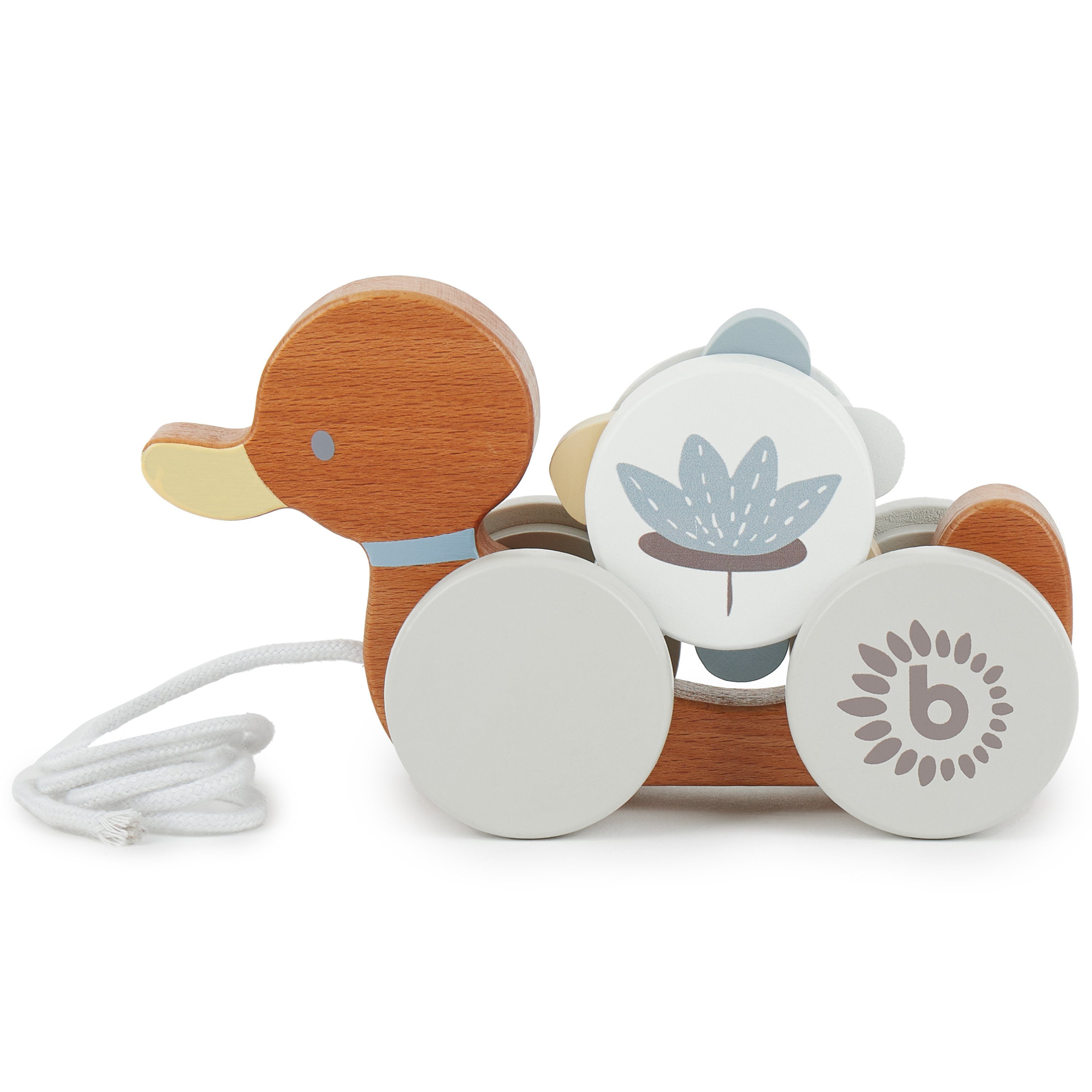 BIECO Nachziehtier Nachziehspielzeug Holz Kinder Nachziehtier Ente ab 1 Jah günstig online kaufen