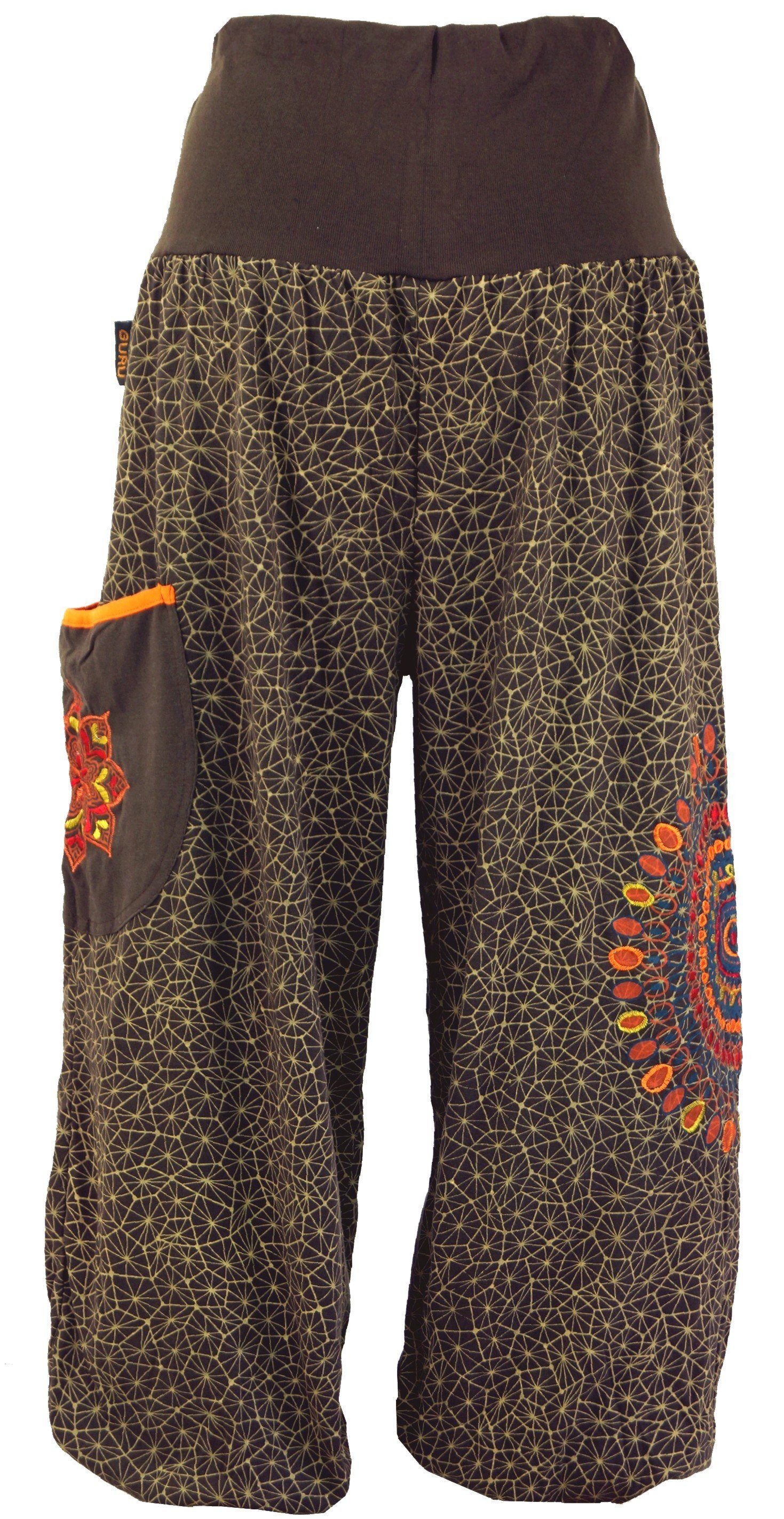 Guru-Shop Relaxhose Weite Pluderhose mit breitem Bund und.. Ethno Style, alternative Bekleidung – Bild 5 von 5