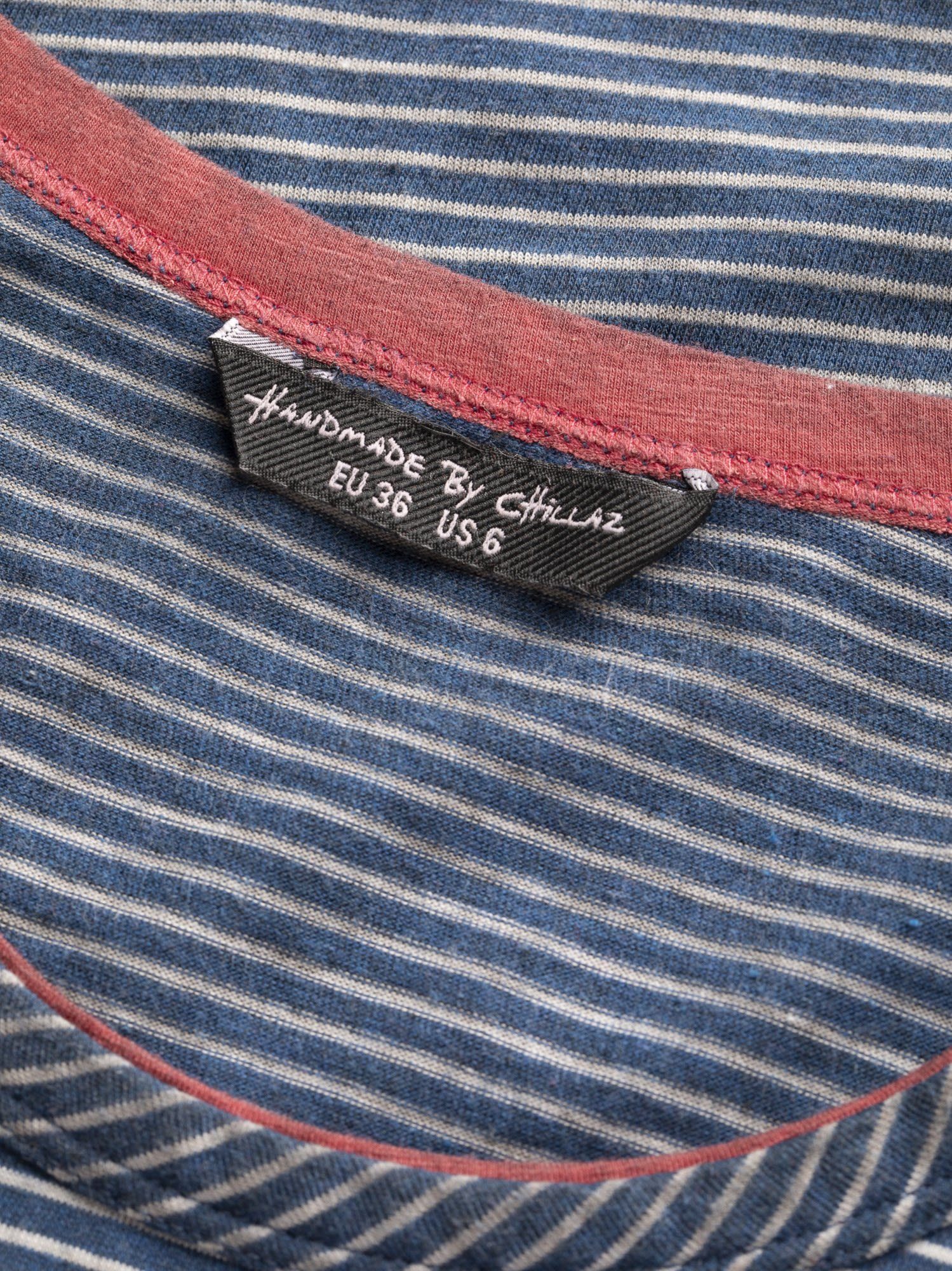 Chillaz Chillaz Washed Stripes W Blue Dot T-shirt Little T-Shirt Fancy Indigo