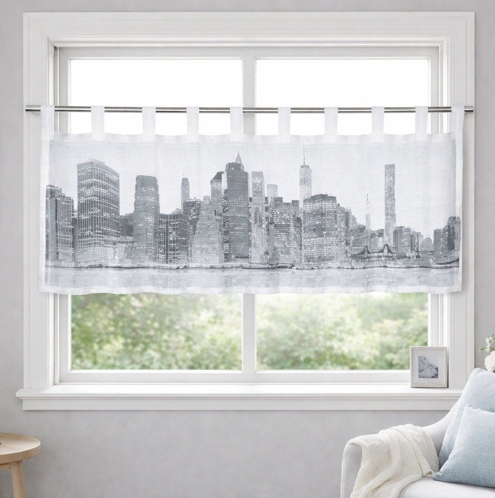 WILLKOMMEN ZUHAUSE by ALBANI GROUP Scheibengardine Scheibengardine "Sally" (1 St), Schlaufen, transparent – Bild 2 von 5