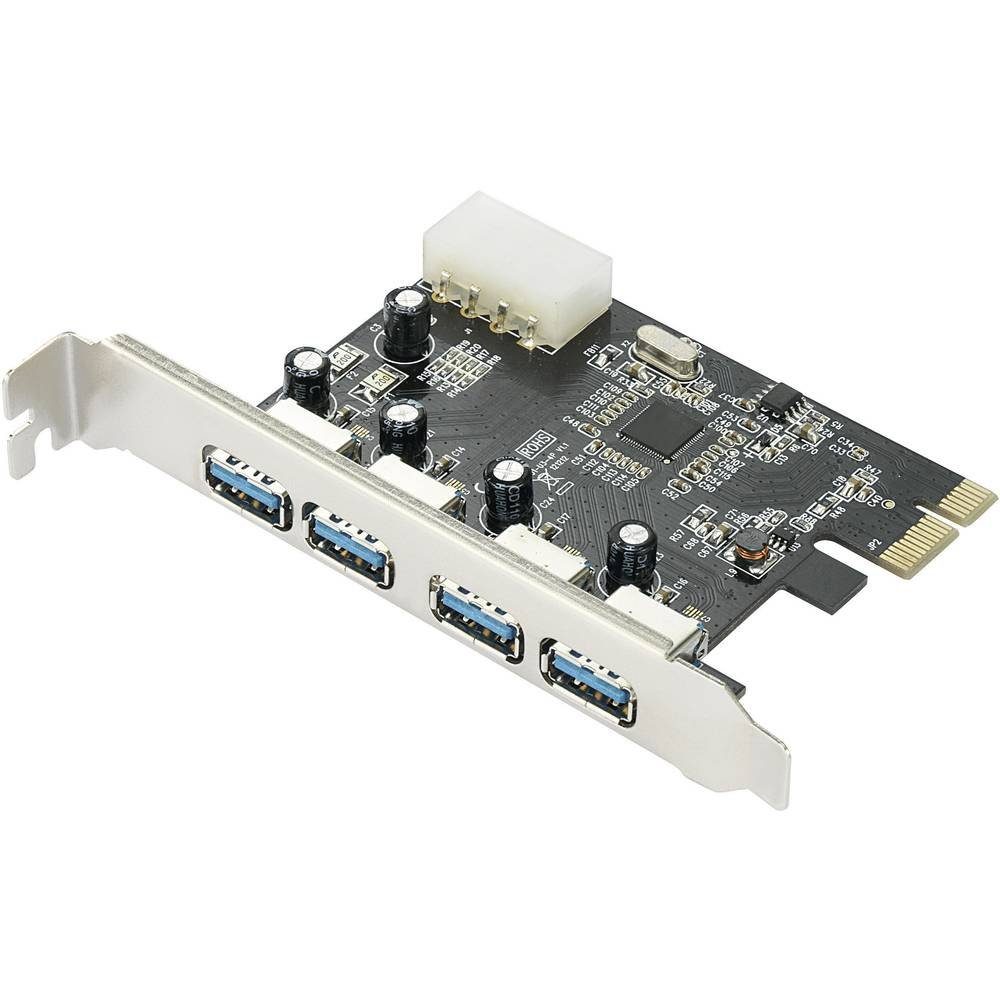 4 Port USB 3 PCI-Express Karte - 4x Extern Modulkarte