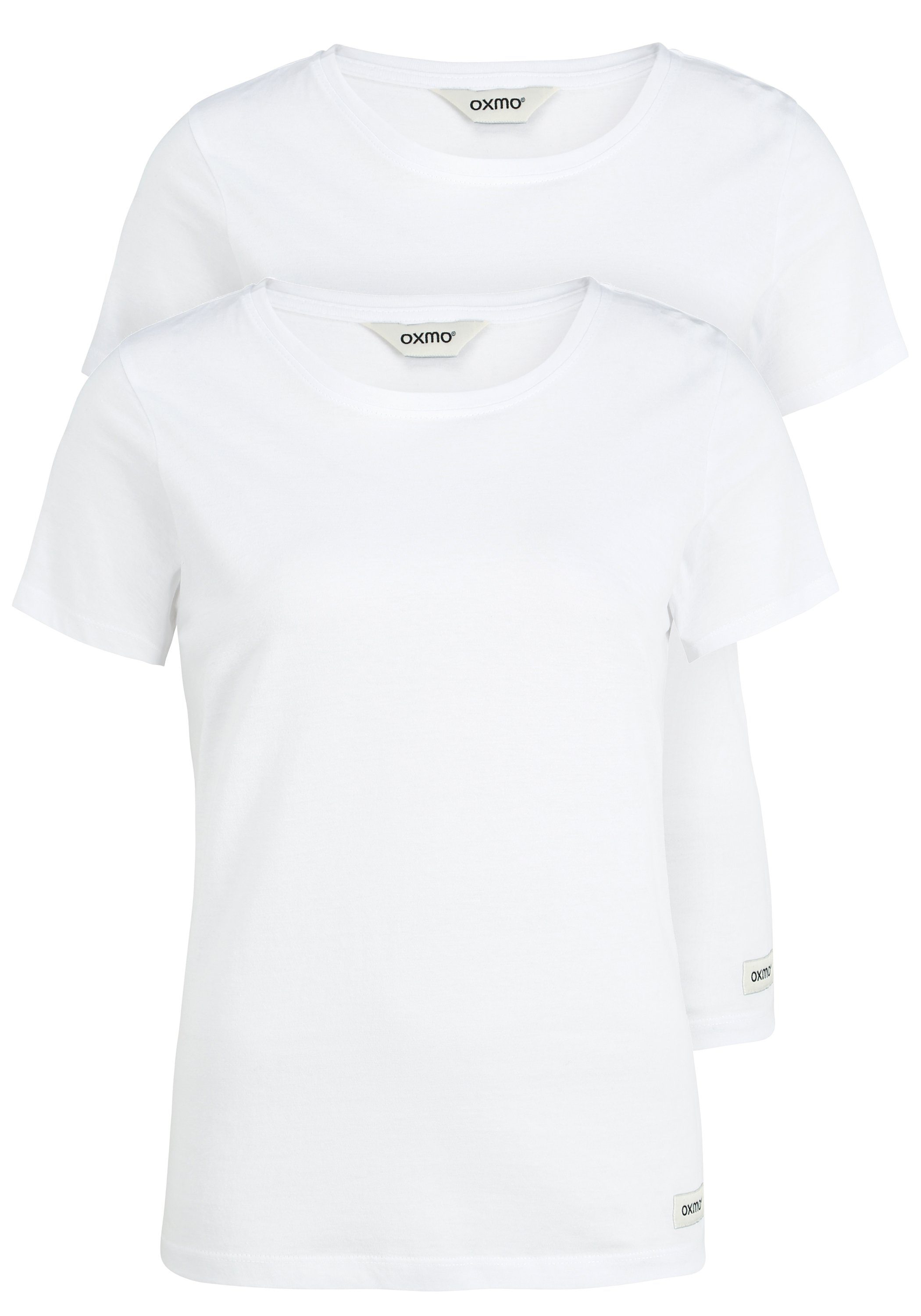 (7900015) 2er Basic-T-Shirts im OXMO OXOtta T-Shirt Pack WHITE