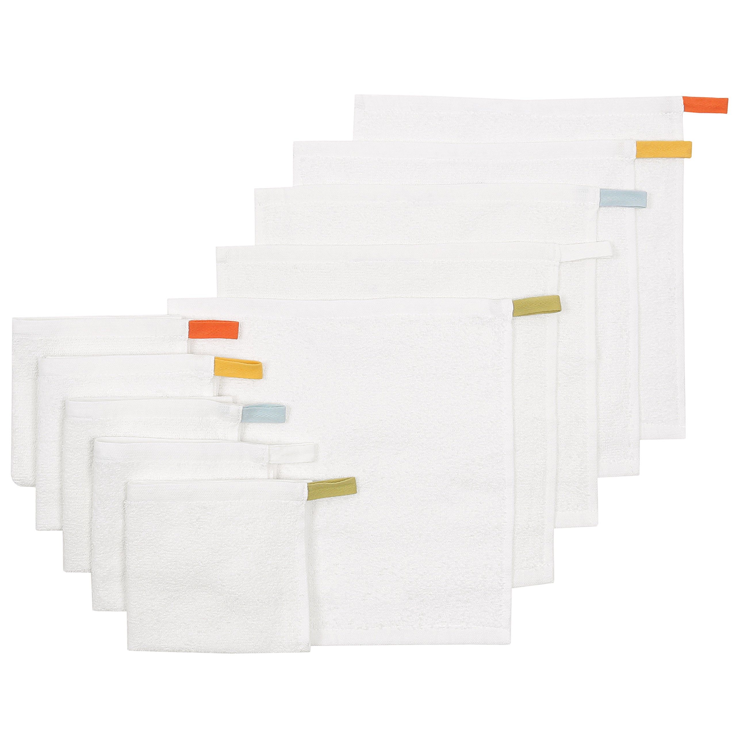 IKEA Handtuch KRAMA 10x Weißes Baumwollenhandtuch 30x30 cm IKEA