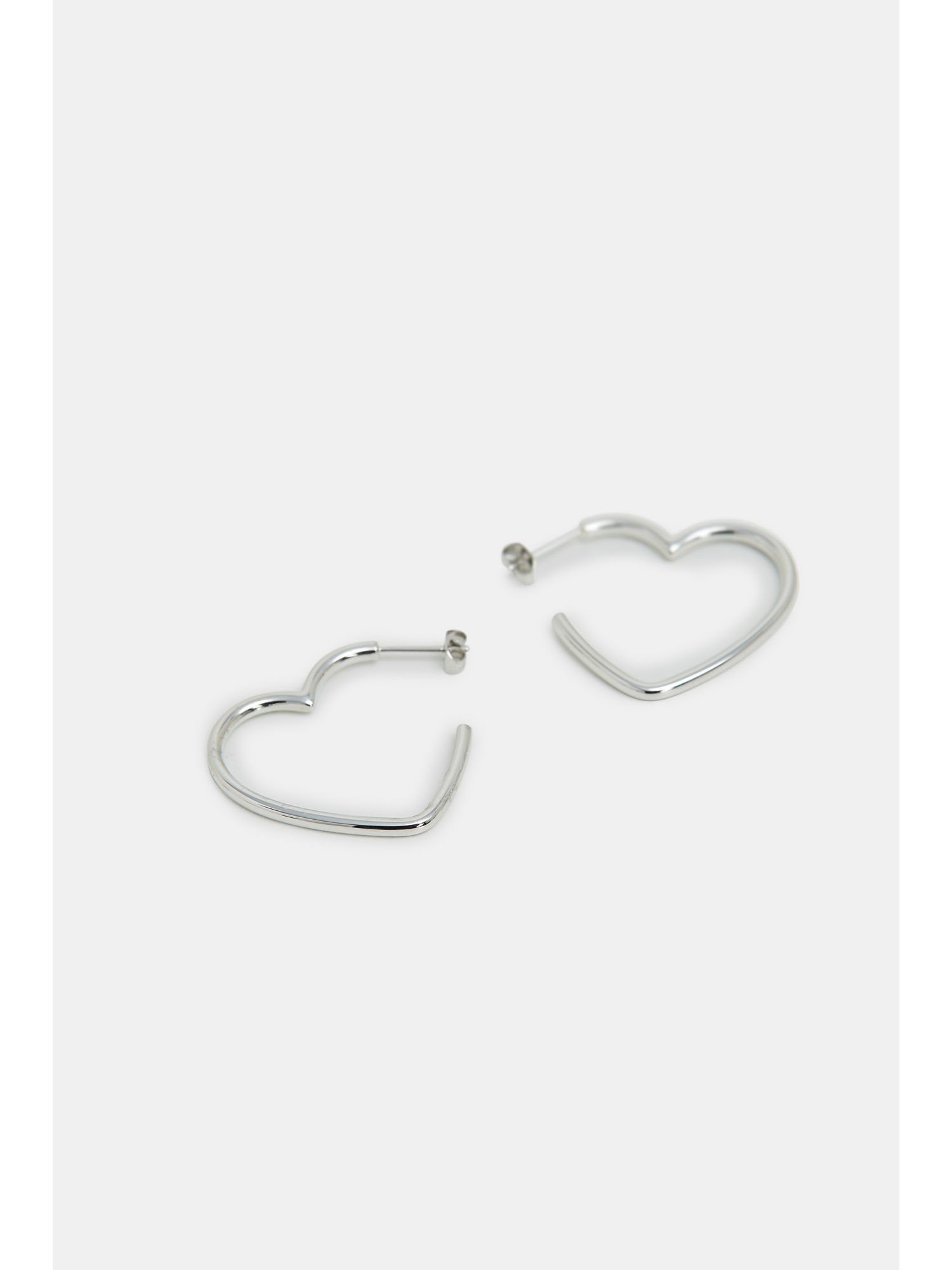 Esprit Paar Creolen »Herzförmige Ohrringe aus Edelstahl« online kaufen |  OTTO