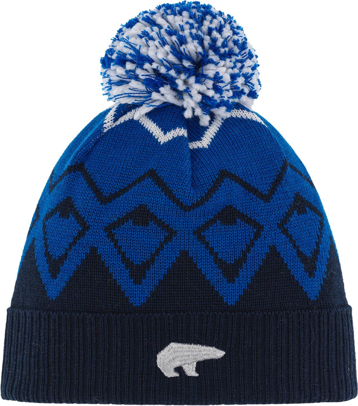 Eisbär Strickmütze Ziggy OS Pompon MÜ