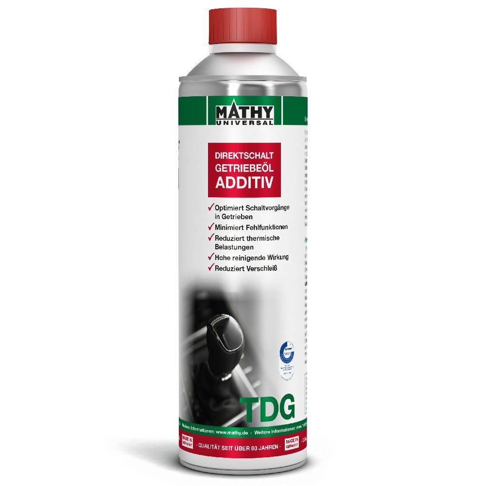 MATHY Getriebezusatz MATHY-TDG Direktschalt-Getriebeöl-Additiv 500 ml, 0,5 l, (1-St) Einsetzbar in allen DSG-Getriebe-Ölen
