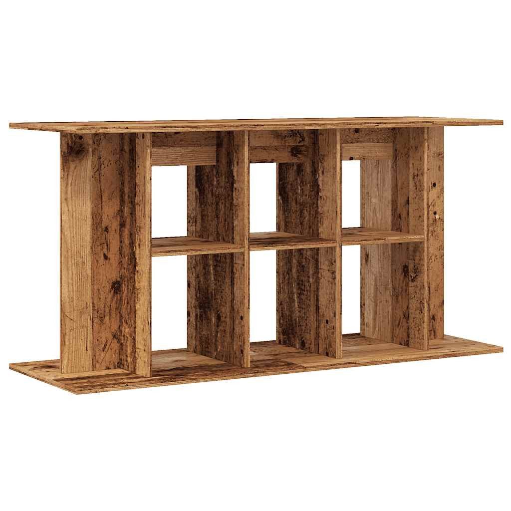 Aquariumunterschrank Aquariumständer Altholz-Optik 120x40x60 cm Holzwerkstoff Terrarium Ges