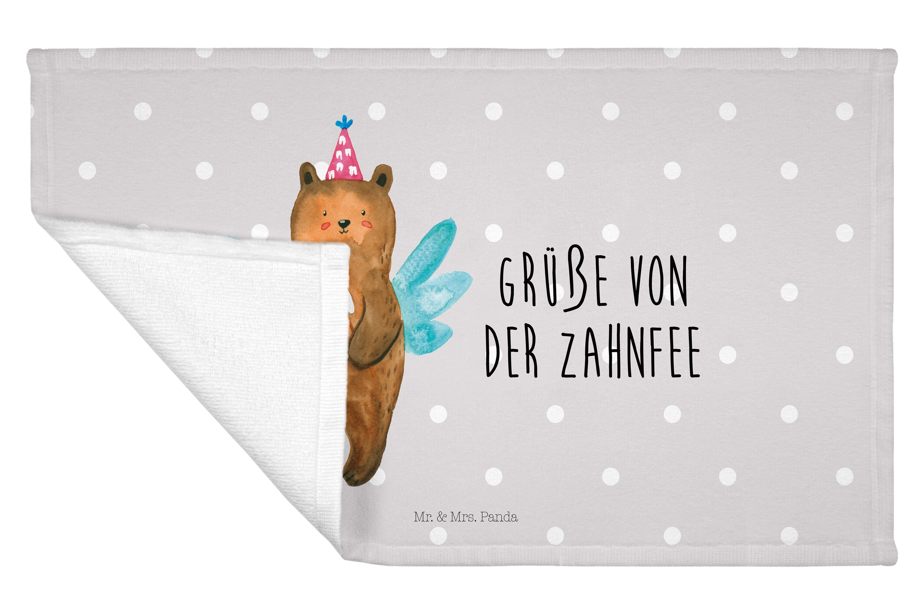 Panda - Mr. Zahnfee - (1-St) Mrs. Geschenk, Handtuch Grau Handtuc, & Pastell Kinder Sport Handtuch, Bär