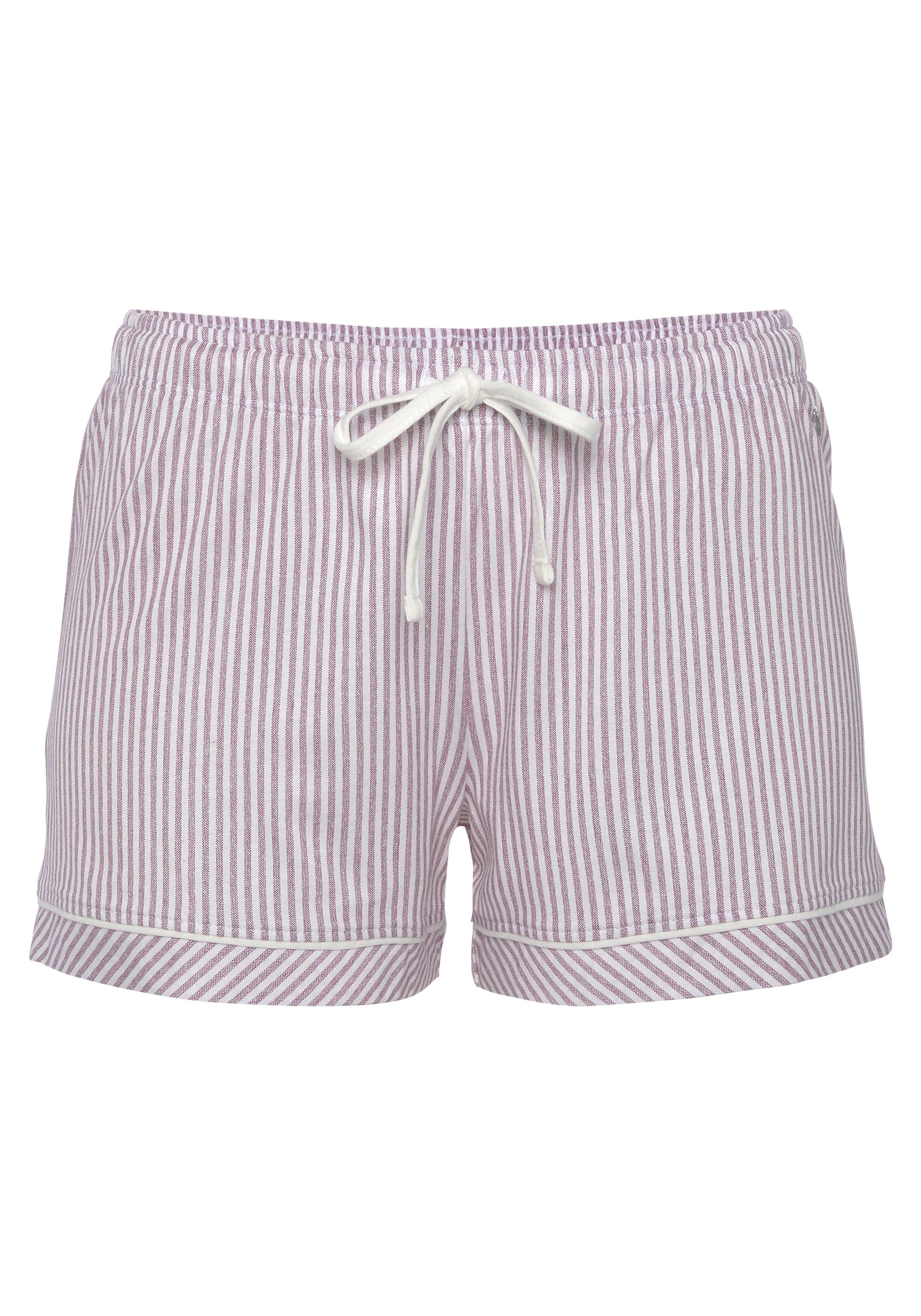 s.Oliver Pyjamashorts mit Kontrastpaspel günstig online kaufen