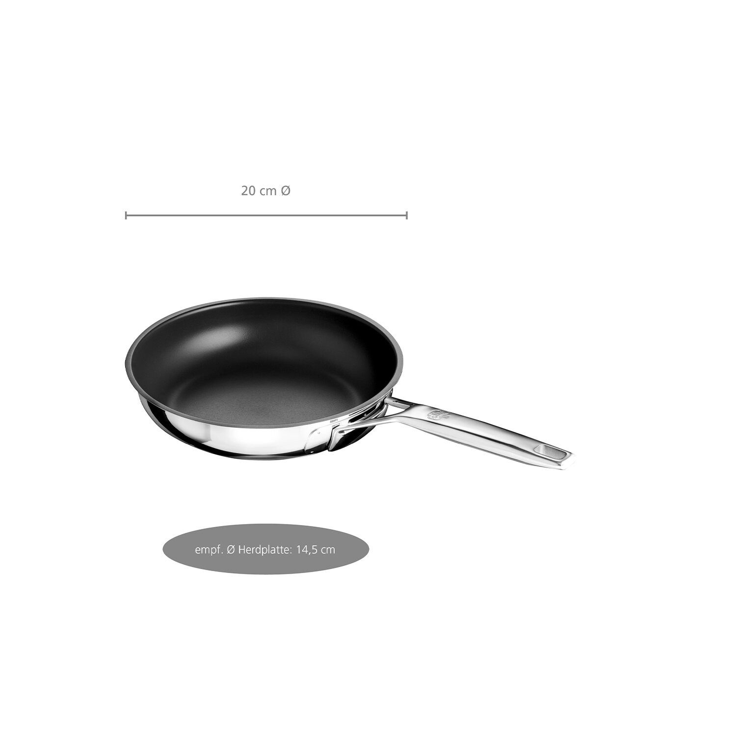 SCHULTE-UFER Bratpfanne Schulte-Ufer Bratpfanne Astral, Ø 20 cm, Edelstahl (1-tlg)